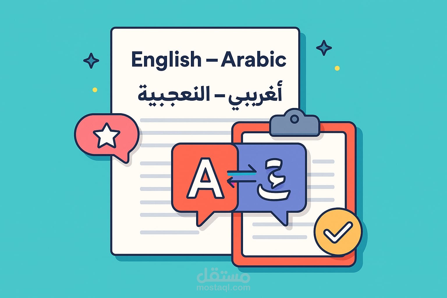 ترجمةمن الإنجليزية إلى العربية (أو العكس)
