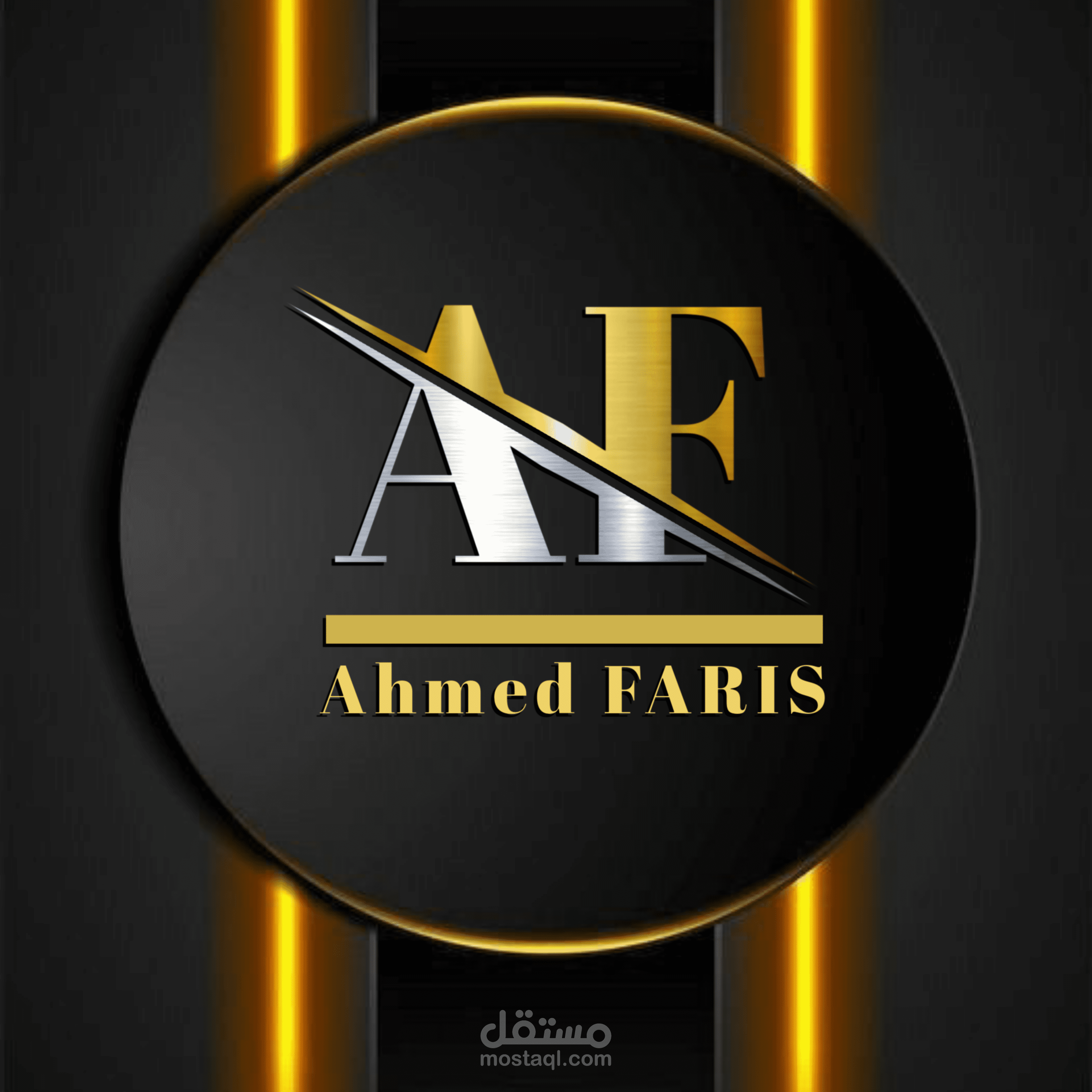 تصميم شعار و mock up احترافي