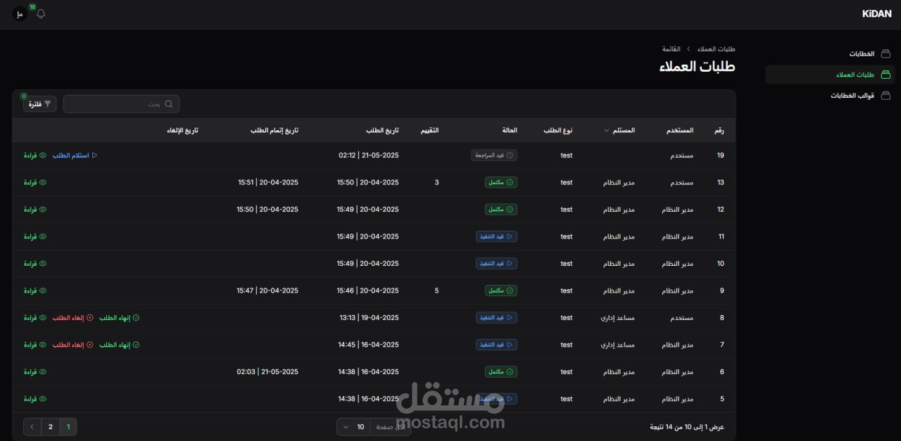 كدان - منصة خدمات المشتركة