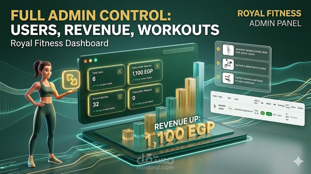 ROYAL FITNESS  ADMIN PANEL
