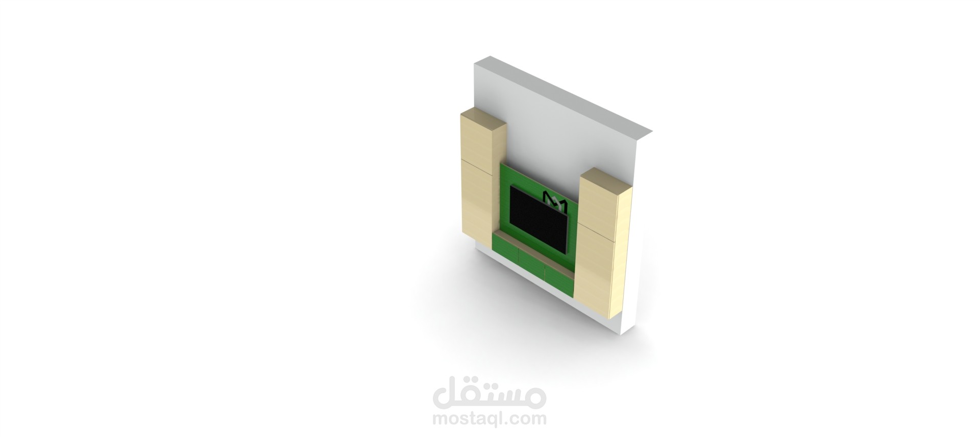ديكور شاشة حائط