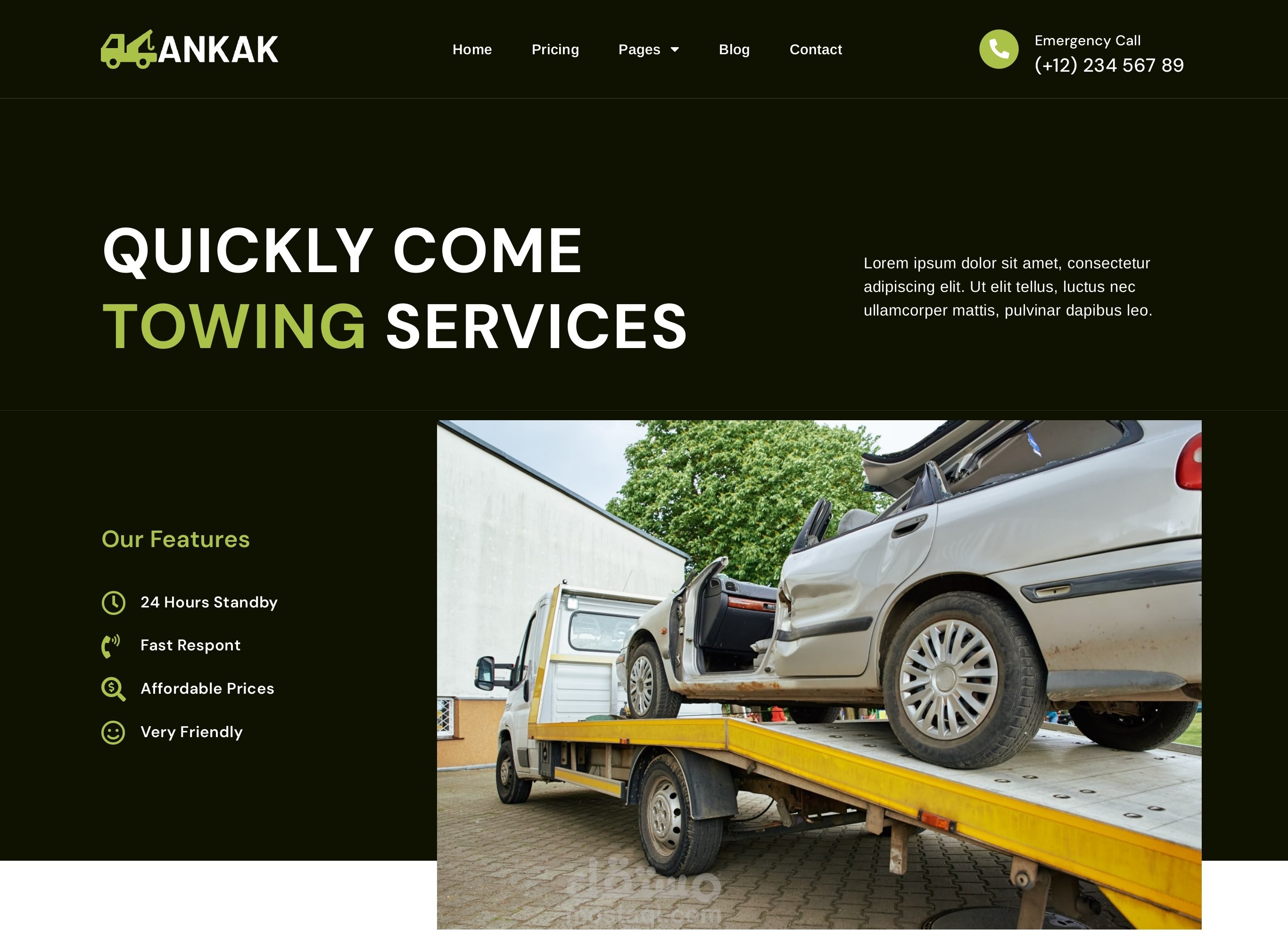 تصميم موقع لنقل الحوادث