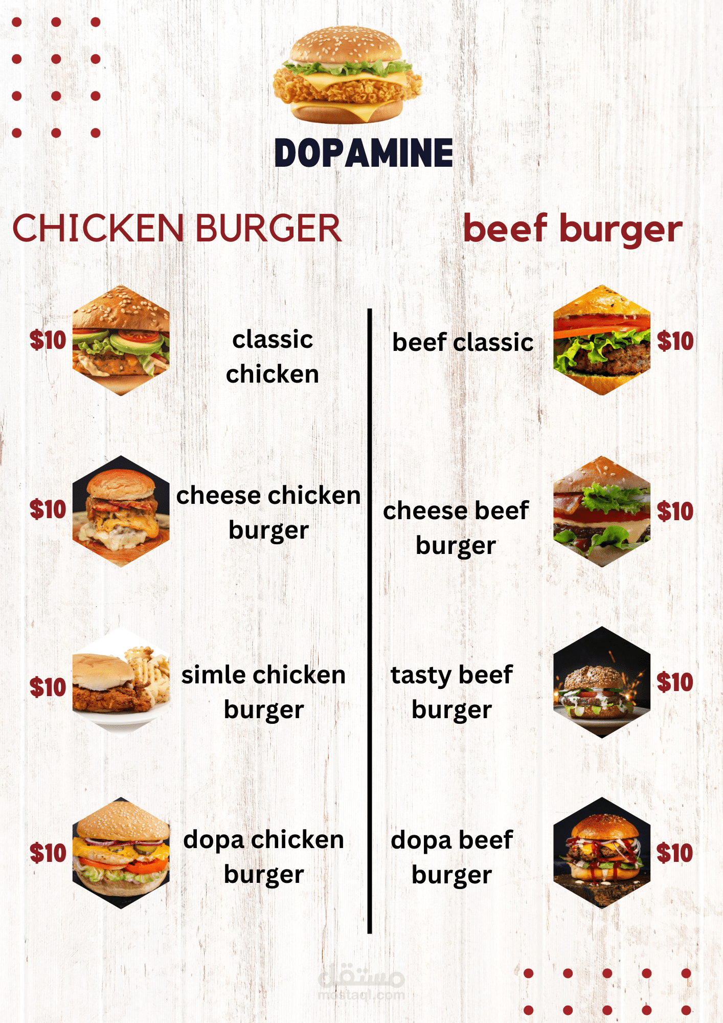 menus