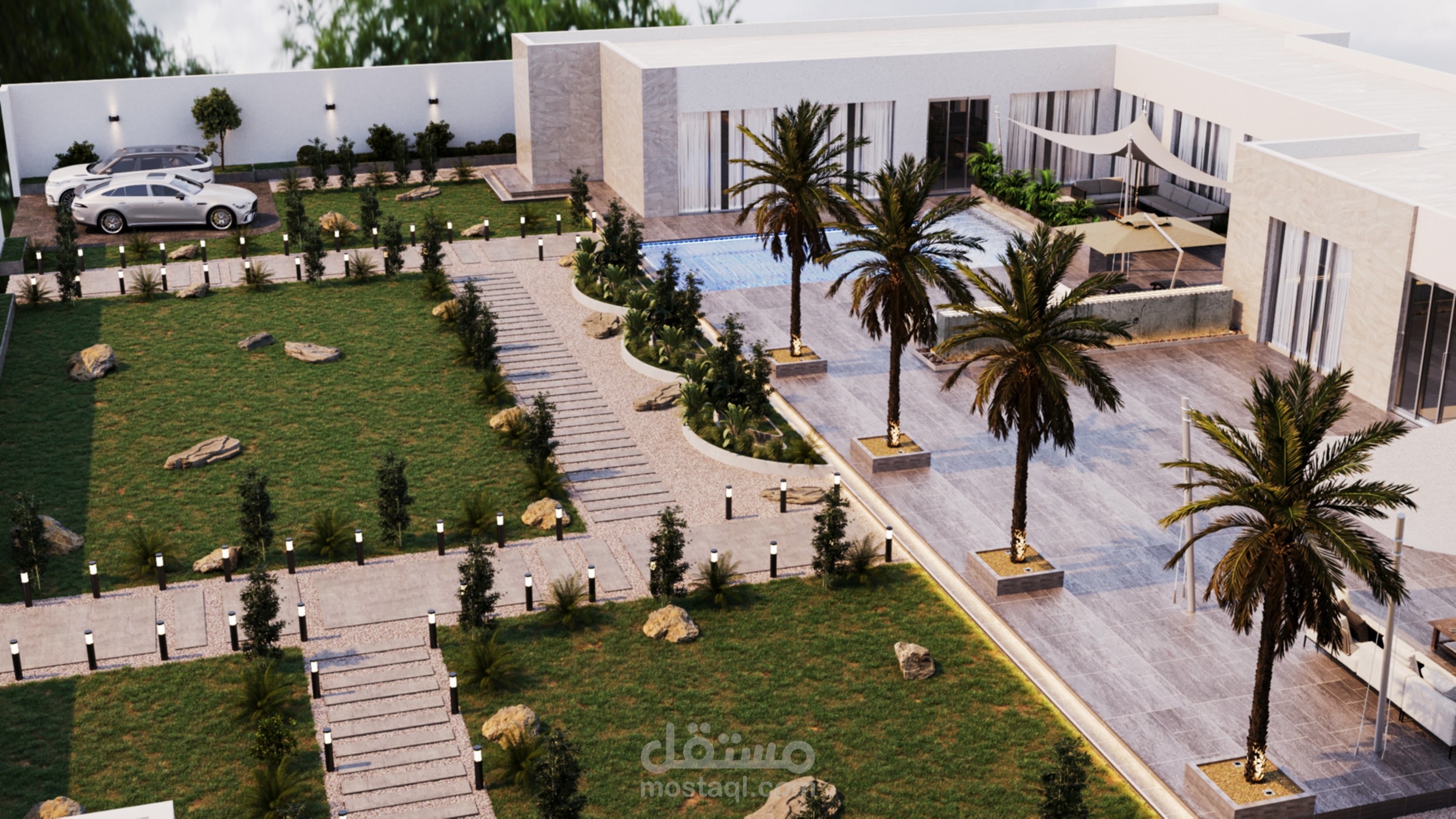 تصميم استراحة كاملة في السعودية