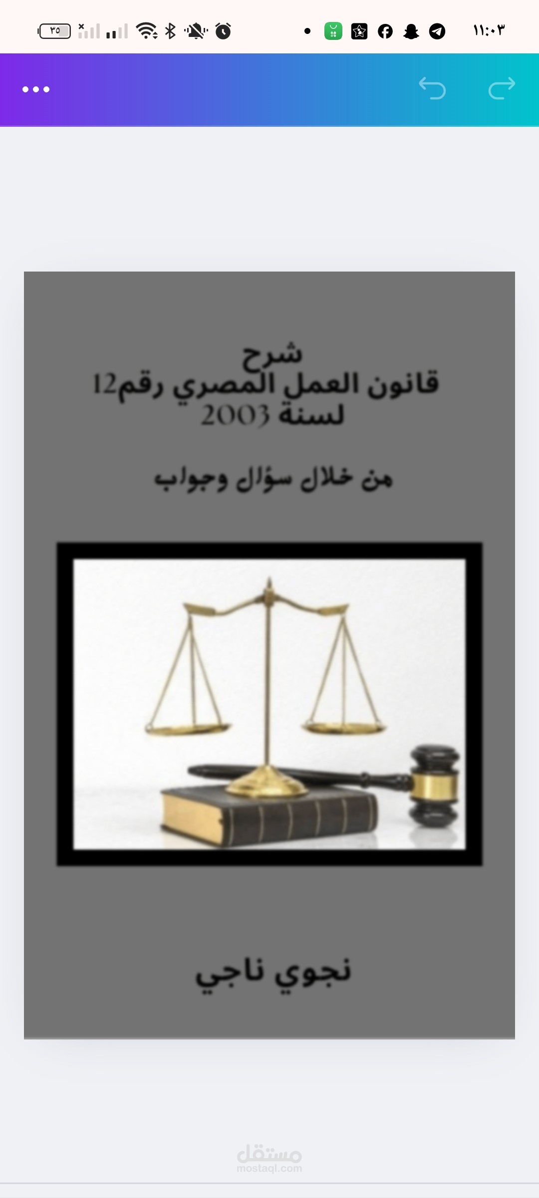 كتاب الكتروني يشرح قانون العمل المصري