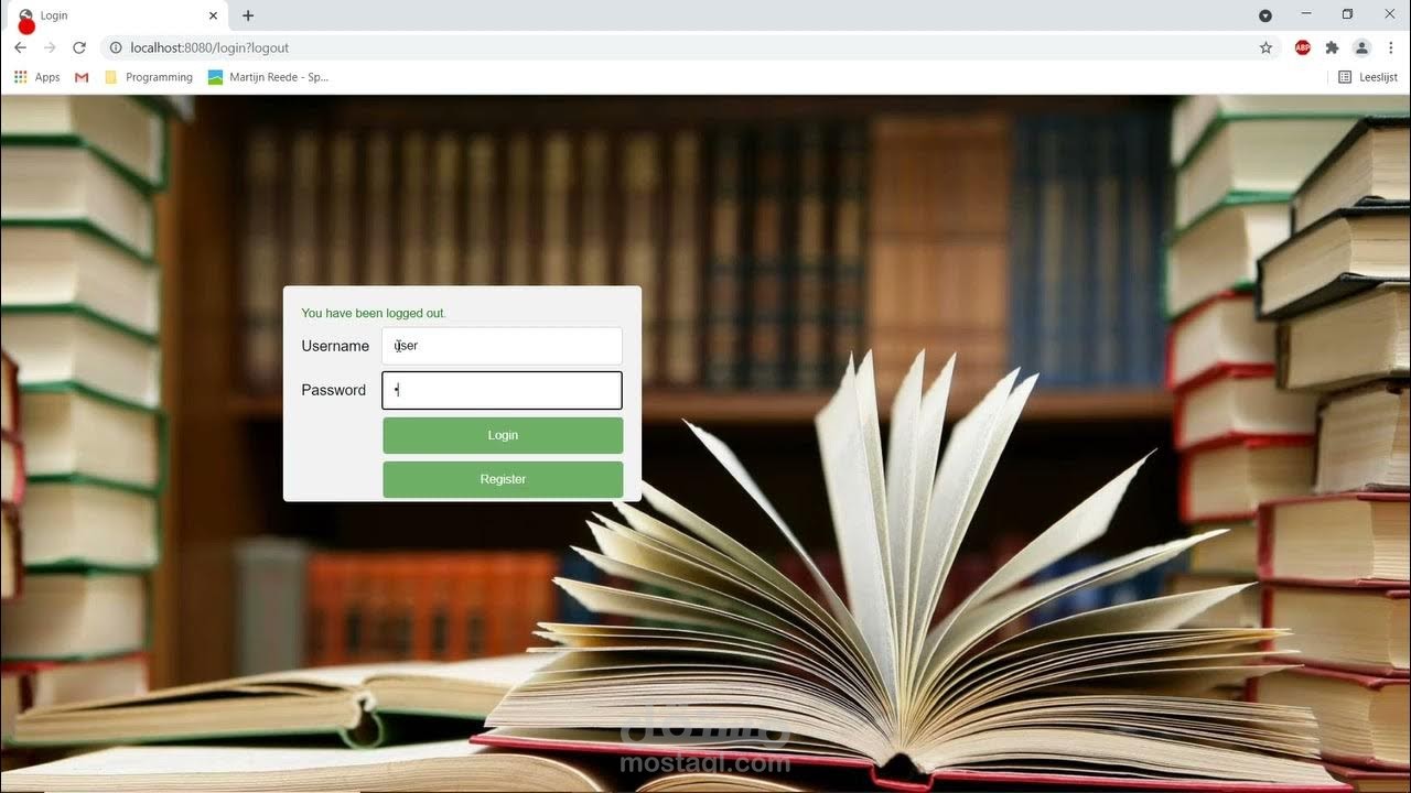 موقع لتسيير مكتبة