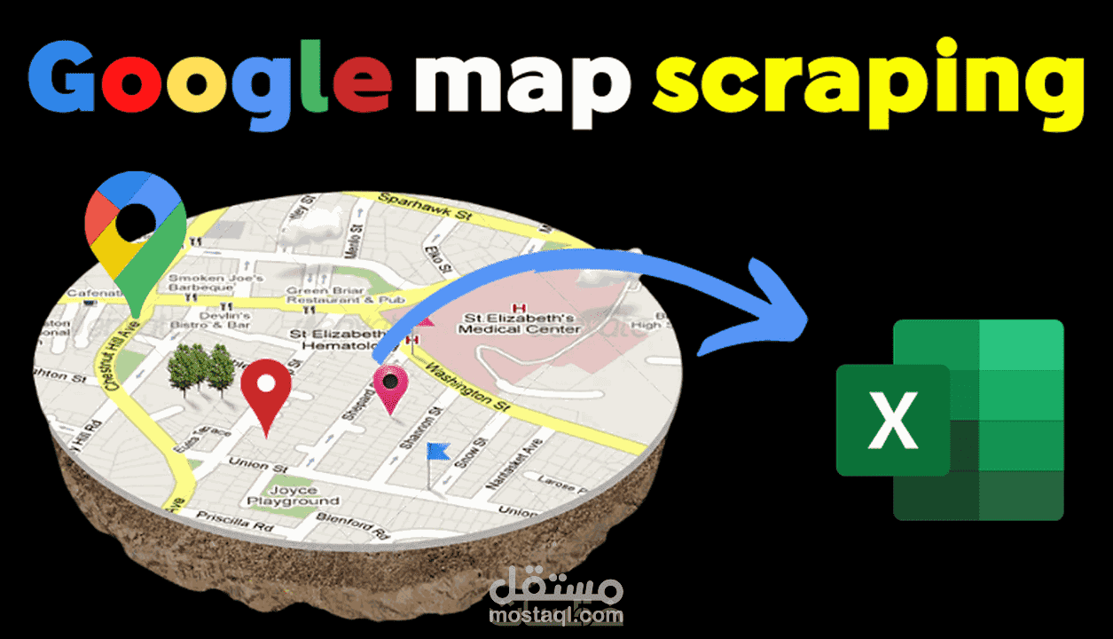 استخراج بيانات من خرائط جوجل Google maps بكل سهوله
