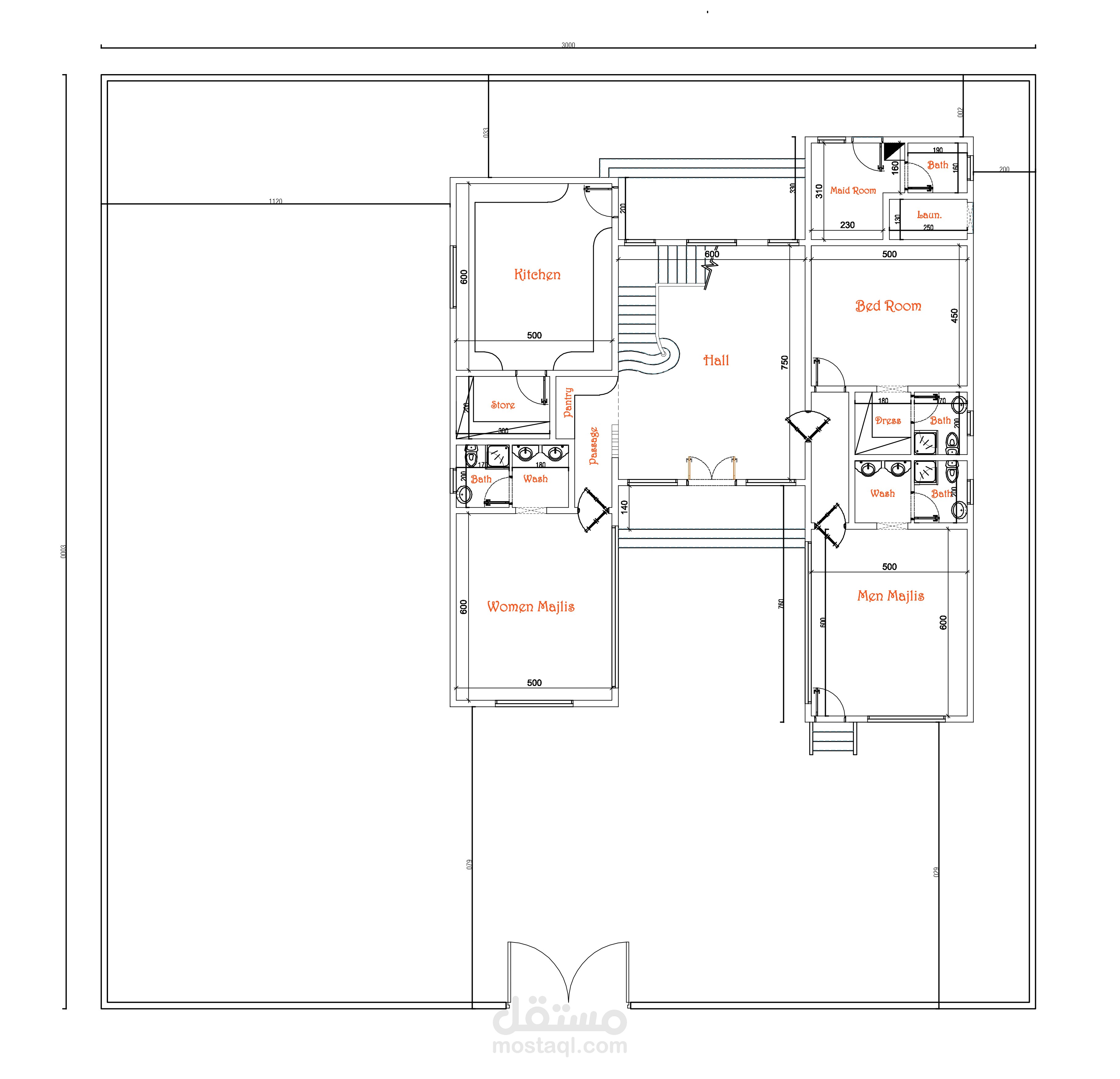 تصميم معماري لفيلا