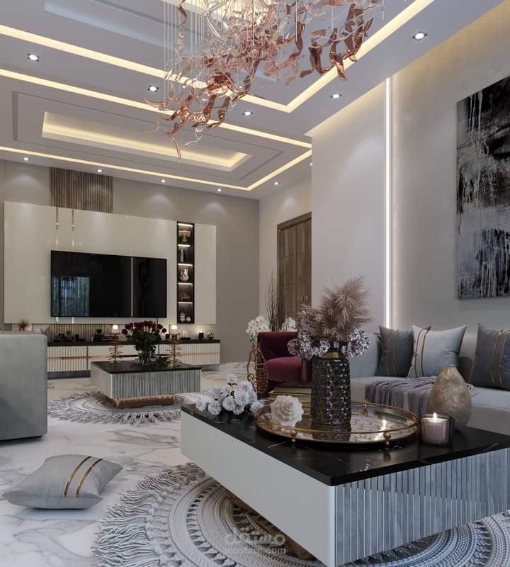 تصميم داخلي لشقة (Interior design for an apartment)
