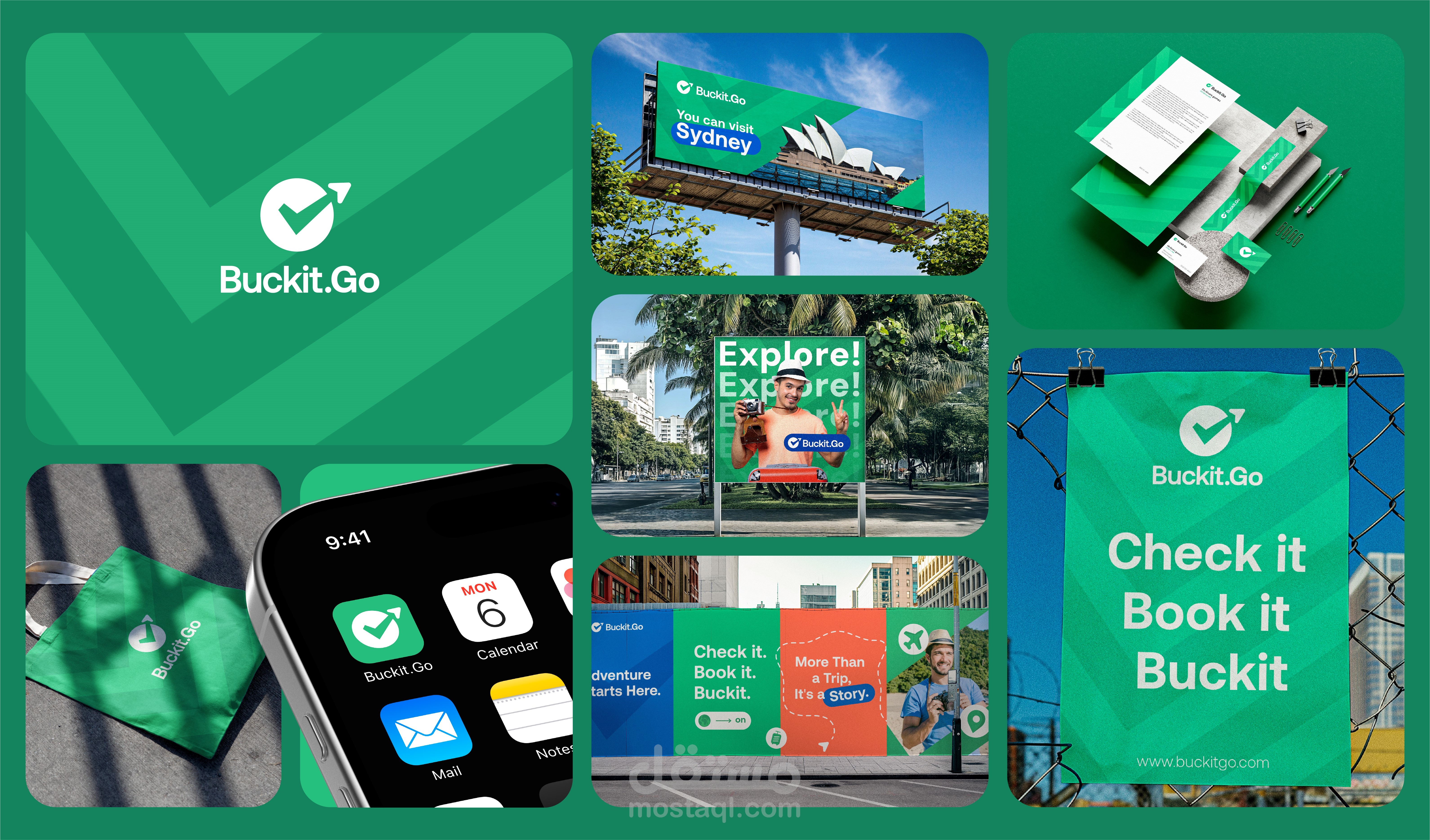 تصميم شعار وهوية لشركة سفر وسياحة