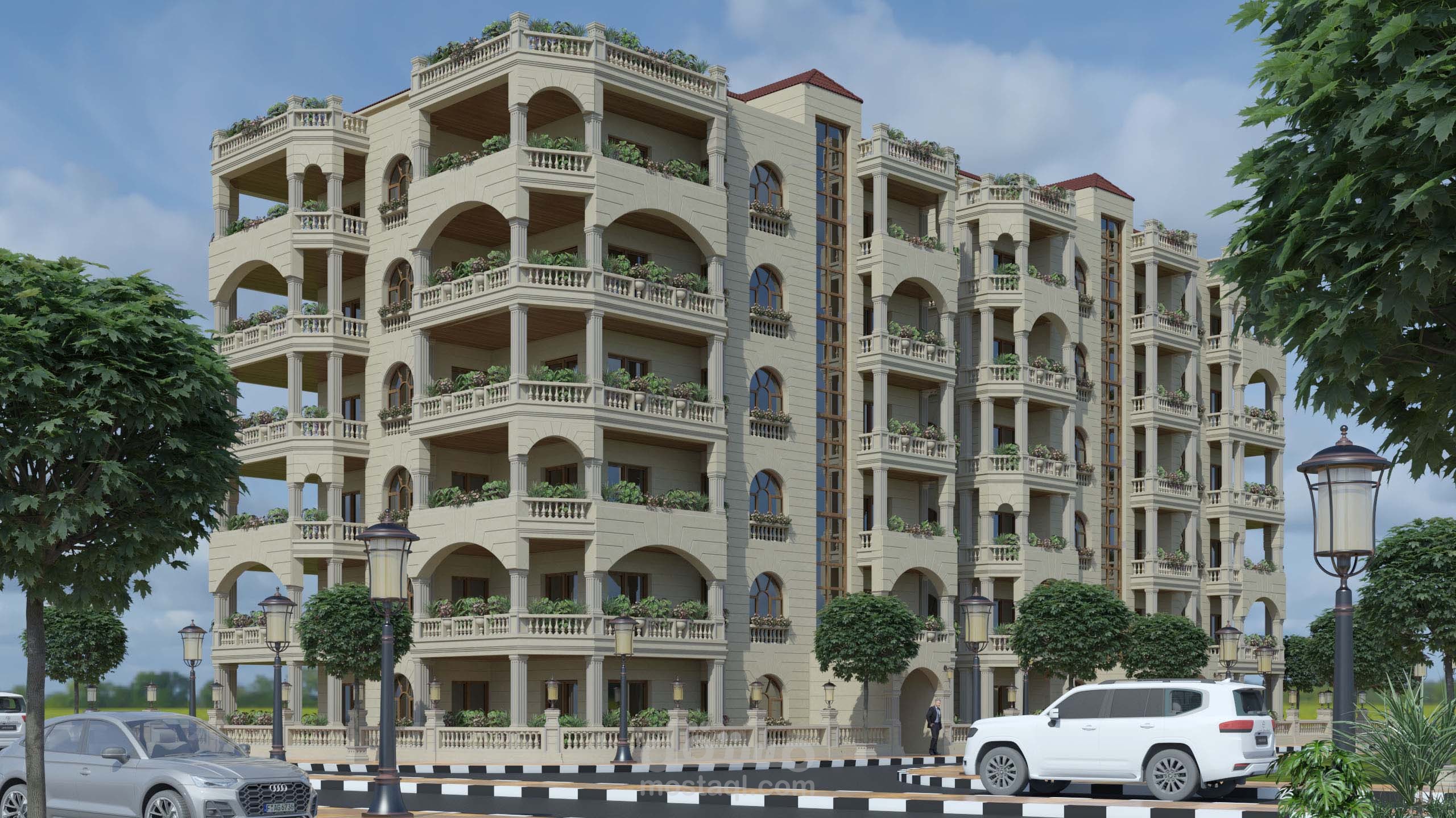 بناء سكني متكرر عدة طوابق