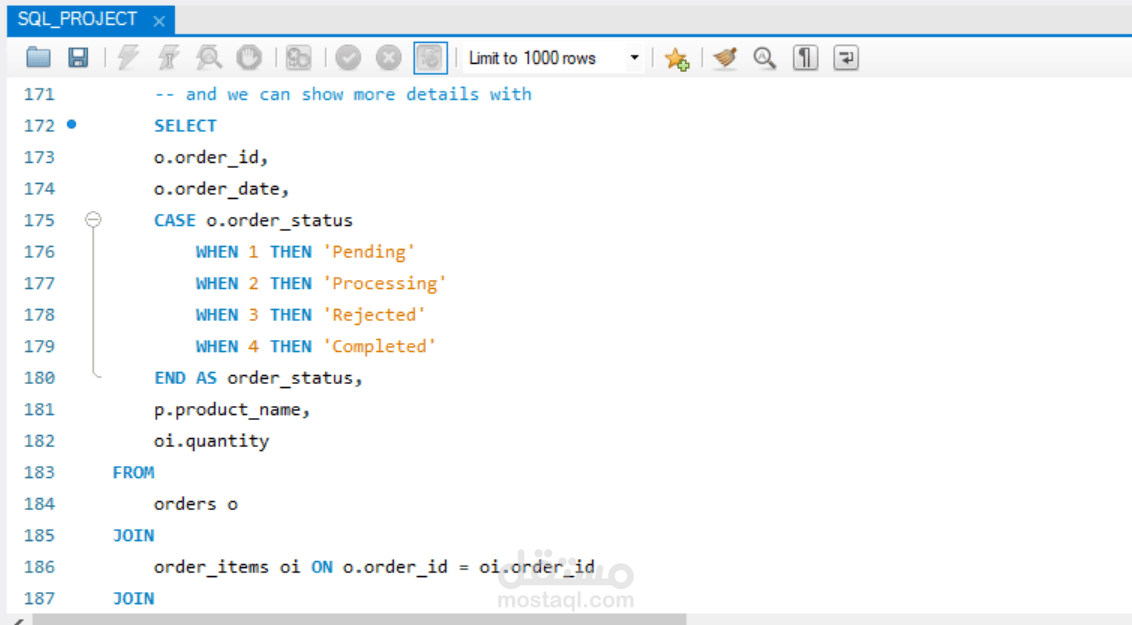 انشاء قاعدة بيانات باستخدام MySQL