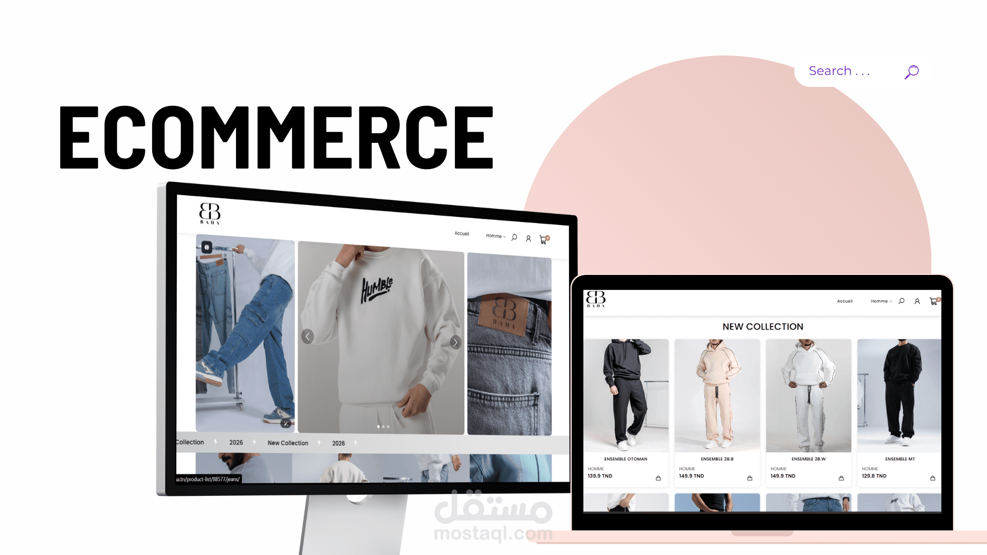 منصة تجارة إلكترونية متكاملة عالية الأداء (Full-Stack)