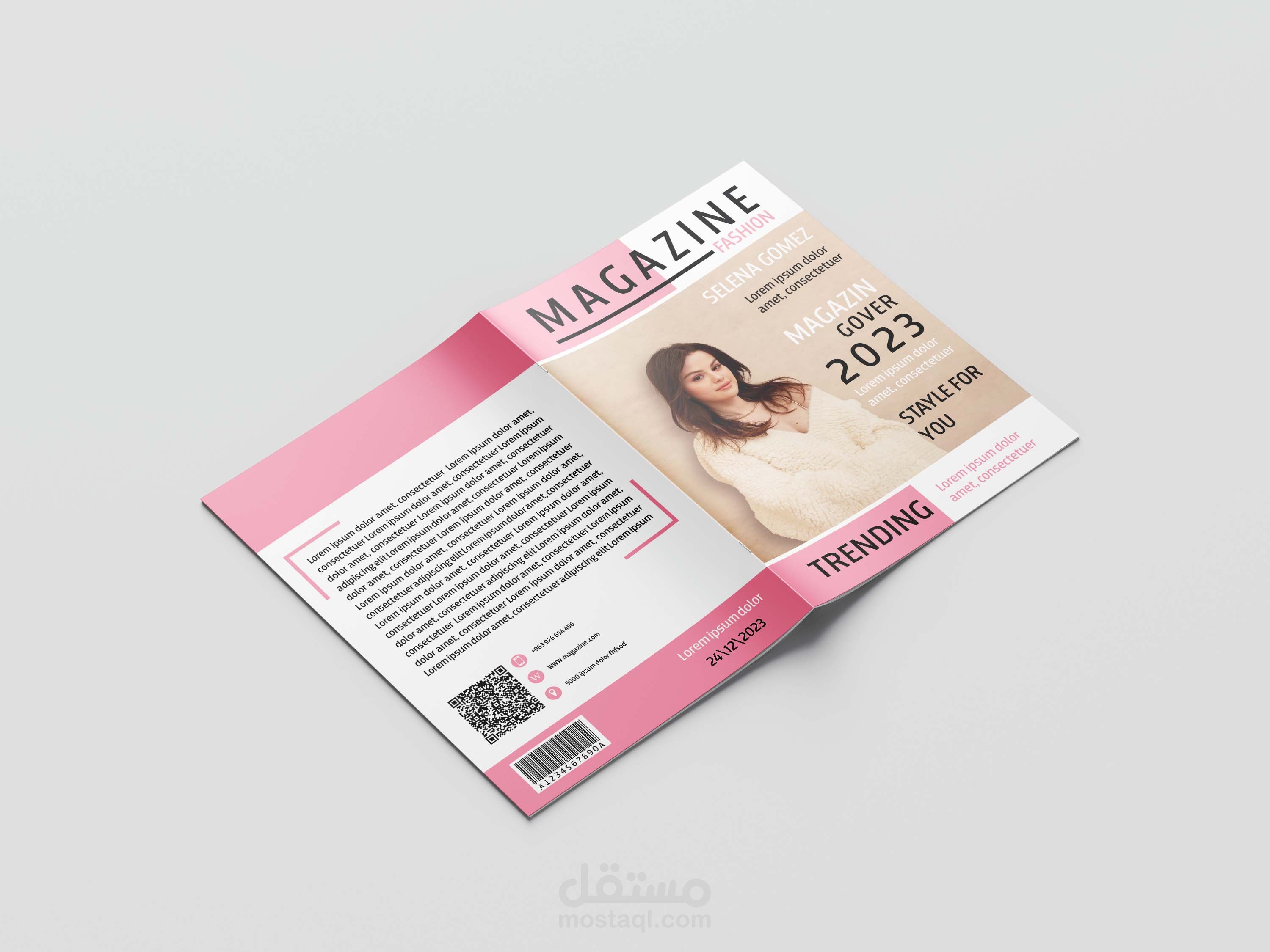 تصميم مجلة ألبسة أحترافية وجذابة
