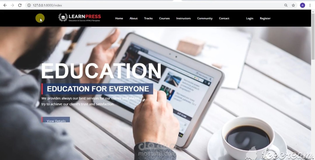منصة تعليميه باستخدام PHP Laravel