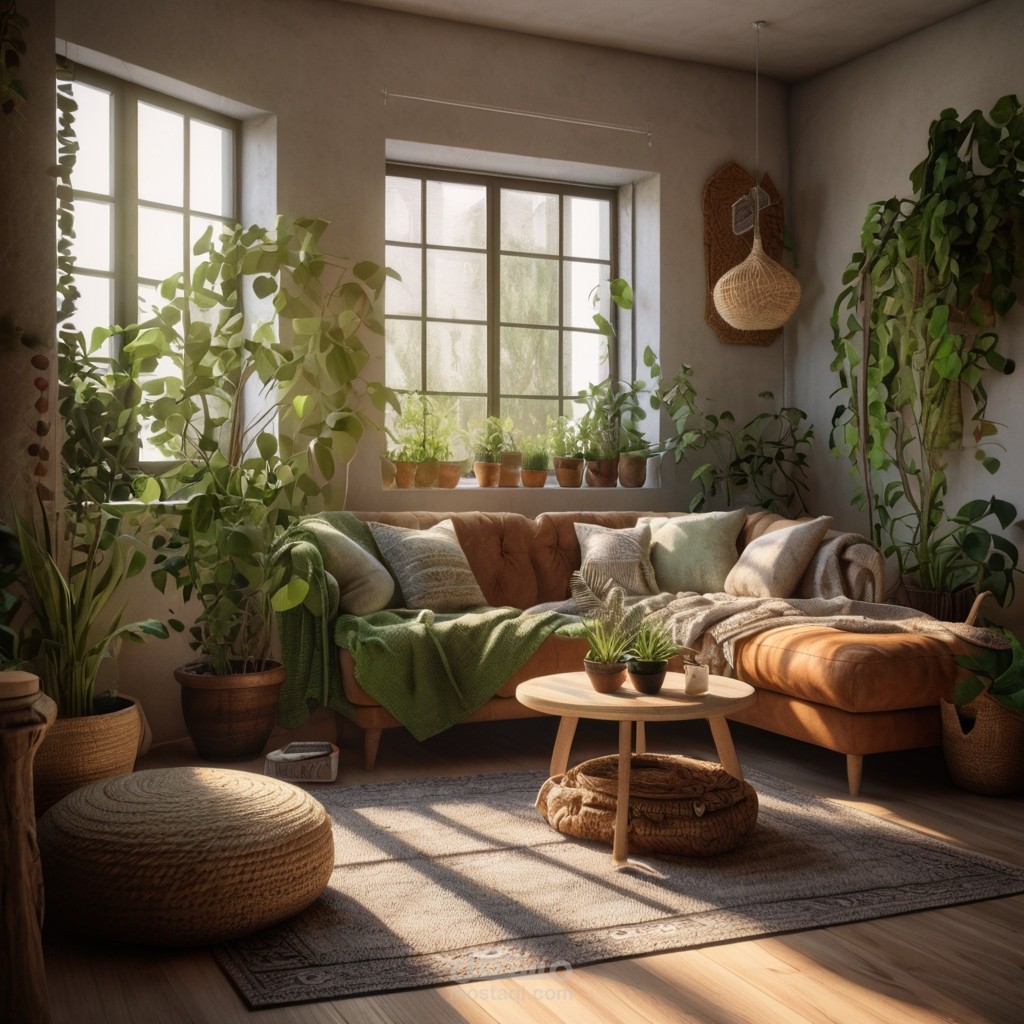 تصميم غرفة معيشة بمساعدة الذكاء الاصطناعي