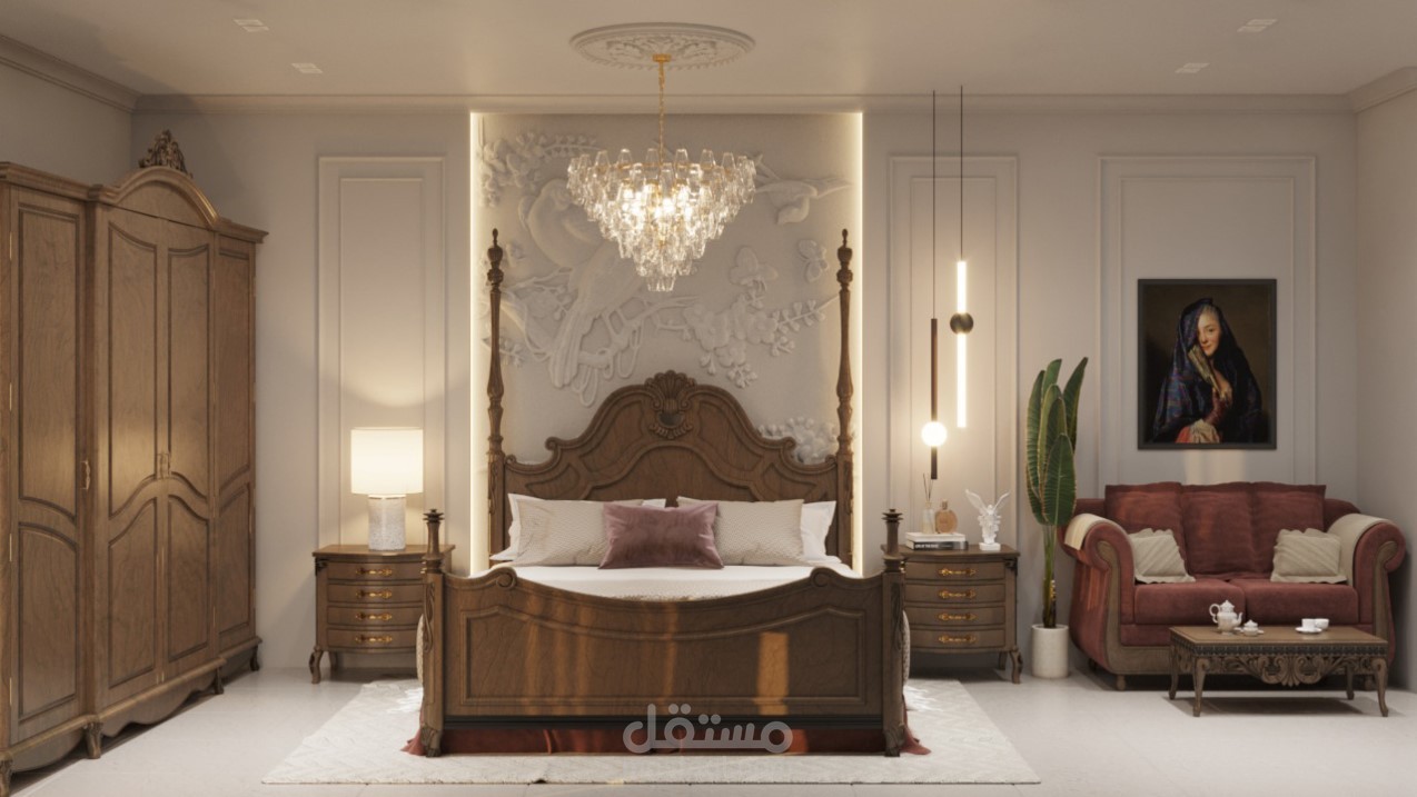 تصميم داخلي لغرفة نوم