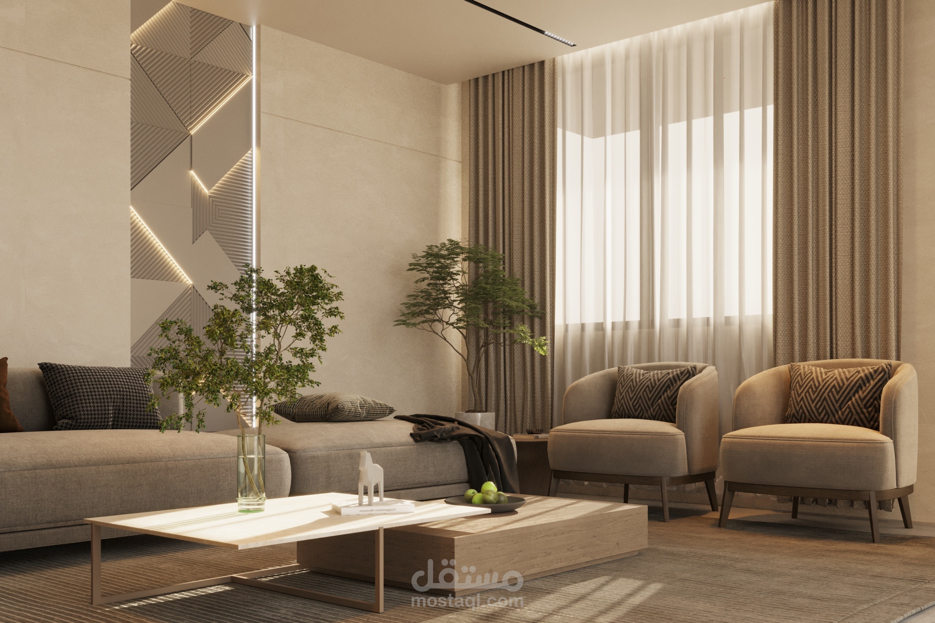 تصميم داخلي لمجلس رجال