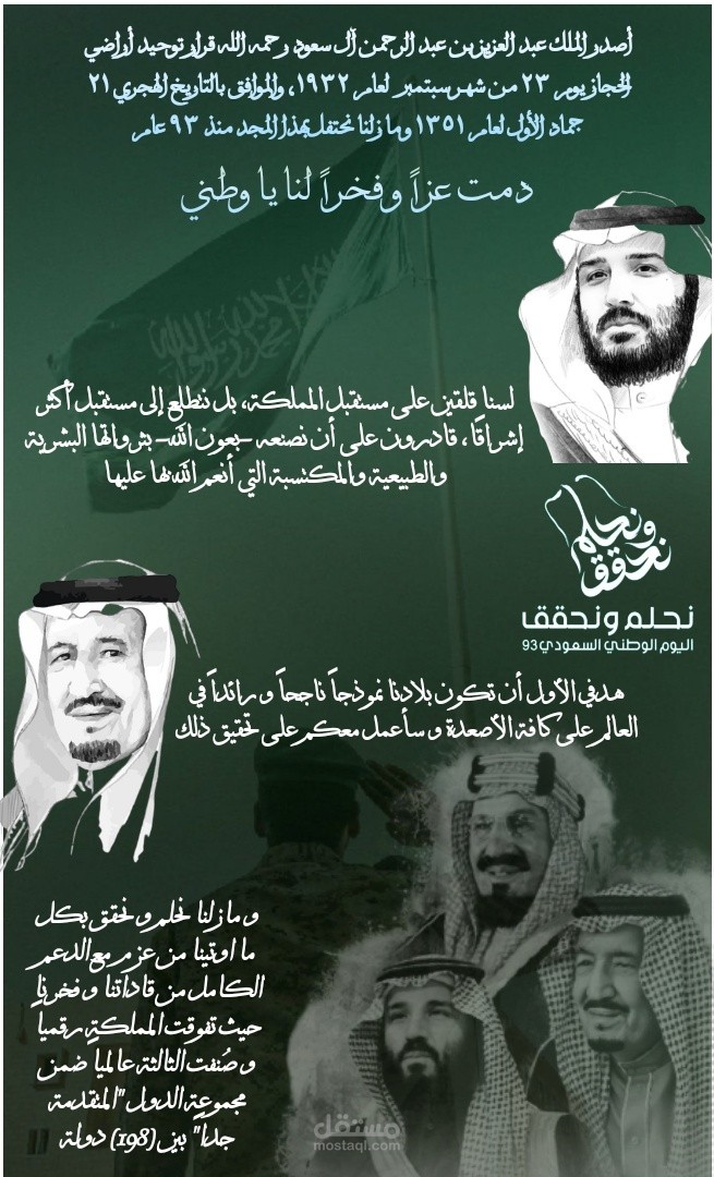 انفوجرافيك اليوم الوطني