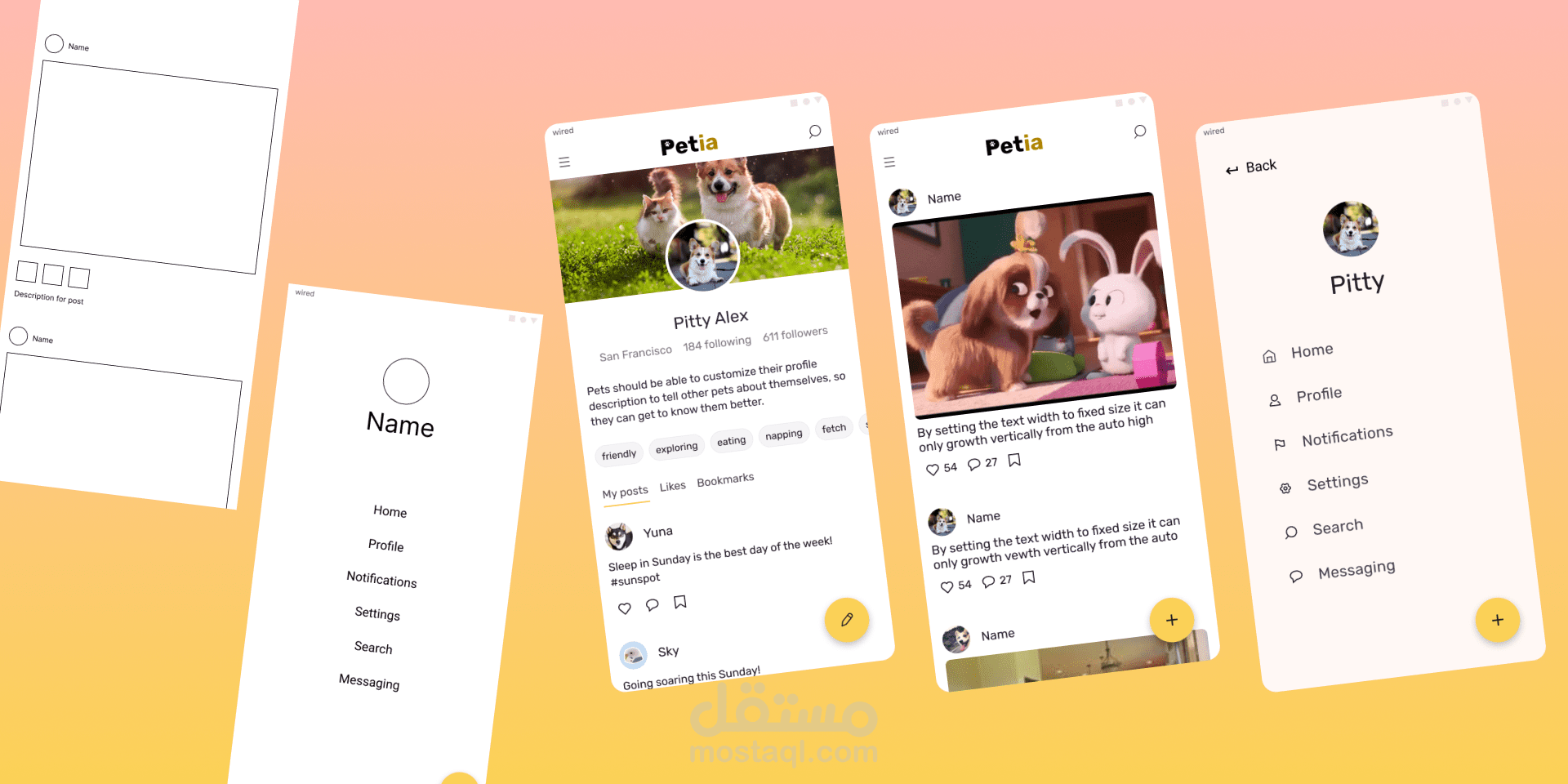 Pets Social Media App