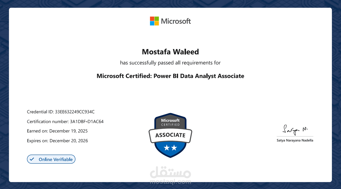 Microsoft Certified Power BI Data Analyst Associate