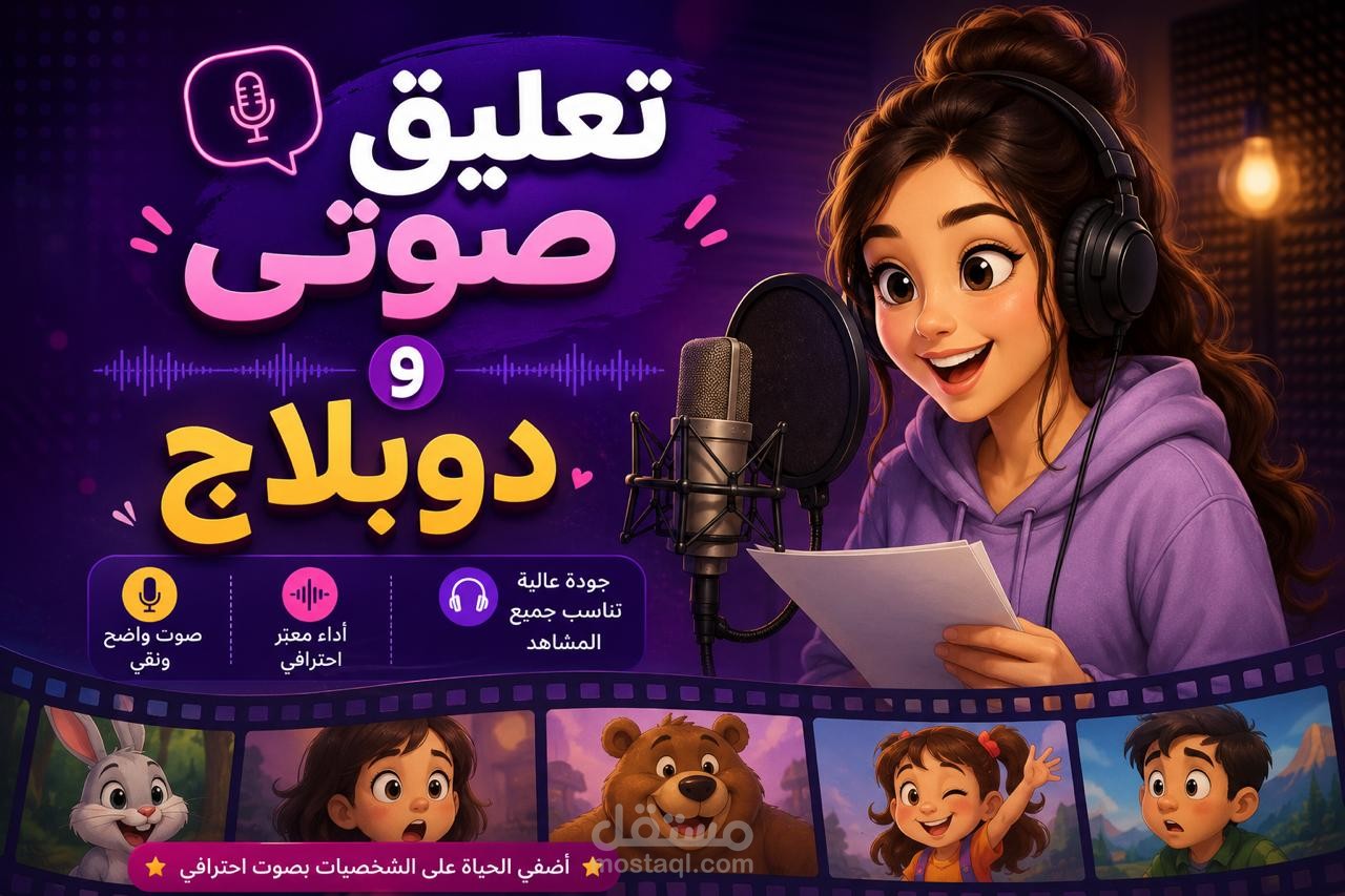 تمثيل صوتى دوبلاج لمقطع كارتون