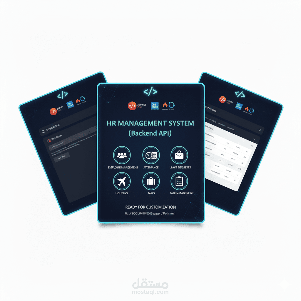 نظام إدارة حضور وانصراف الموظفين (Back-end)