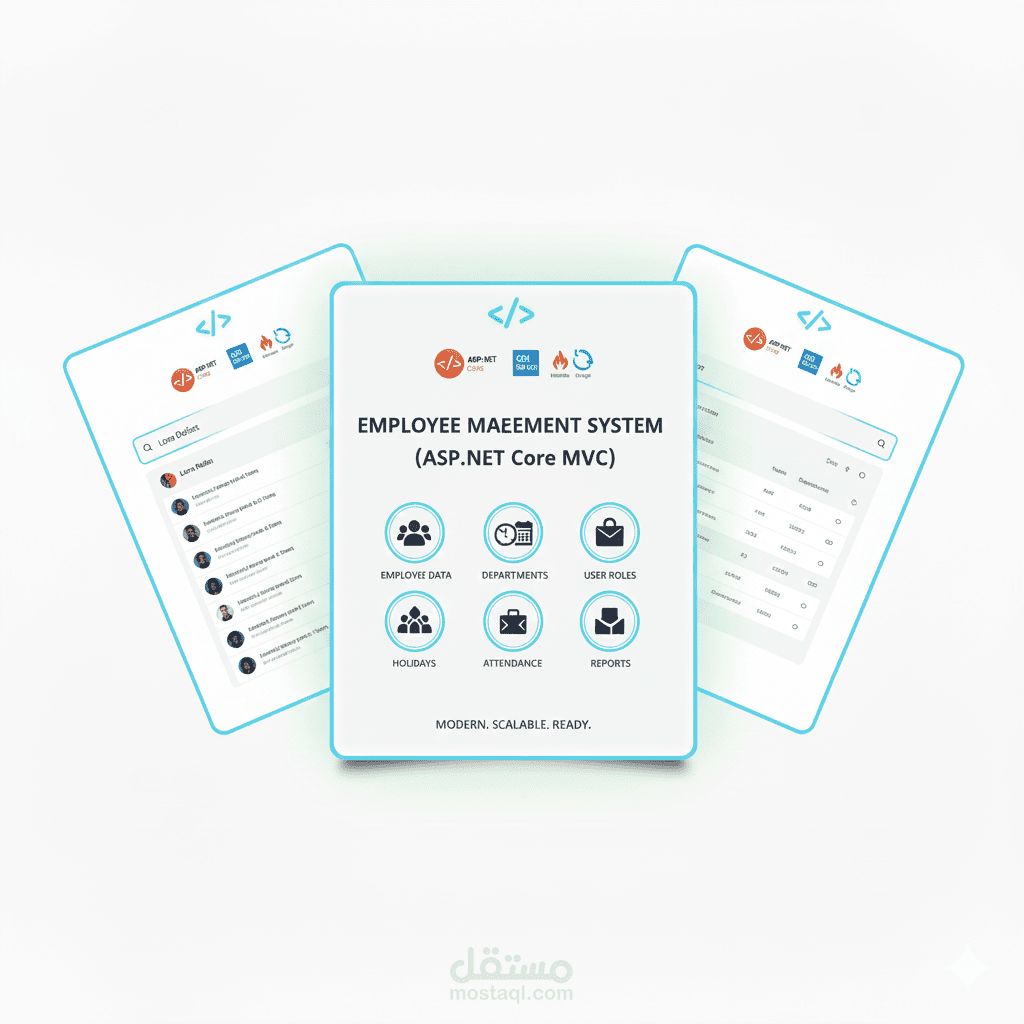 نظام لإدارة بيانات الموظفين  (Back-end)