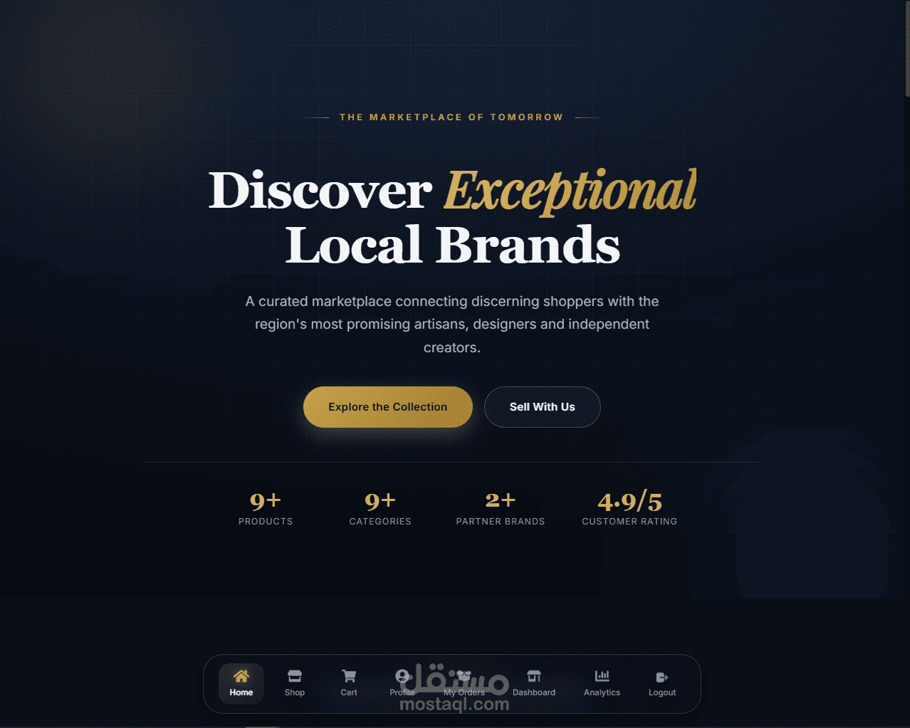 متجر السوق الإلكتروني - Online Market Store
