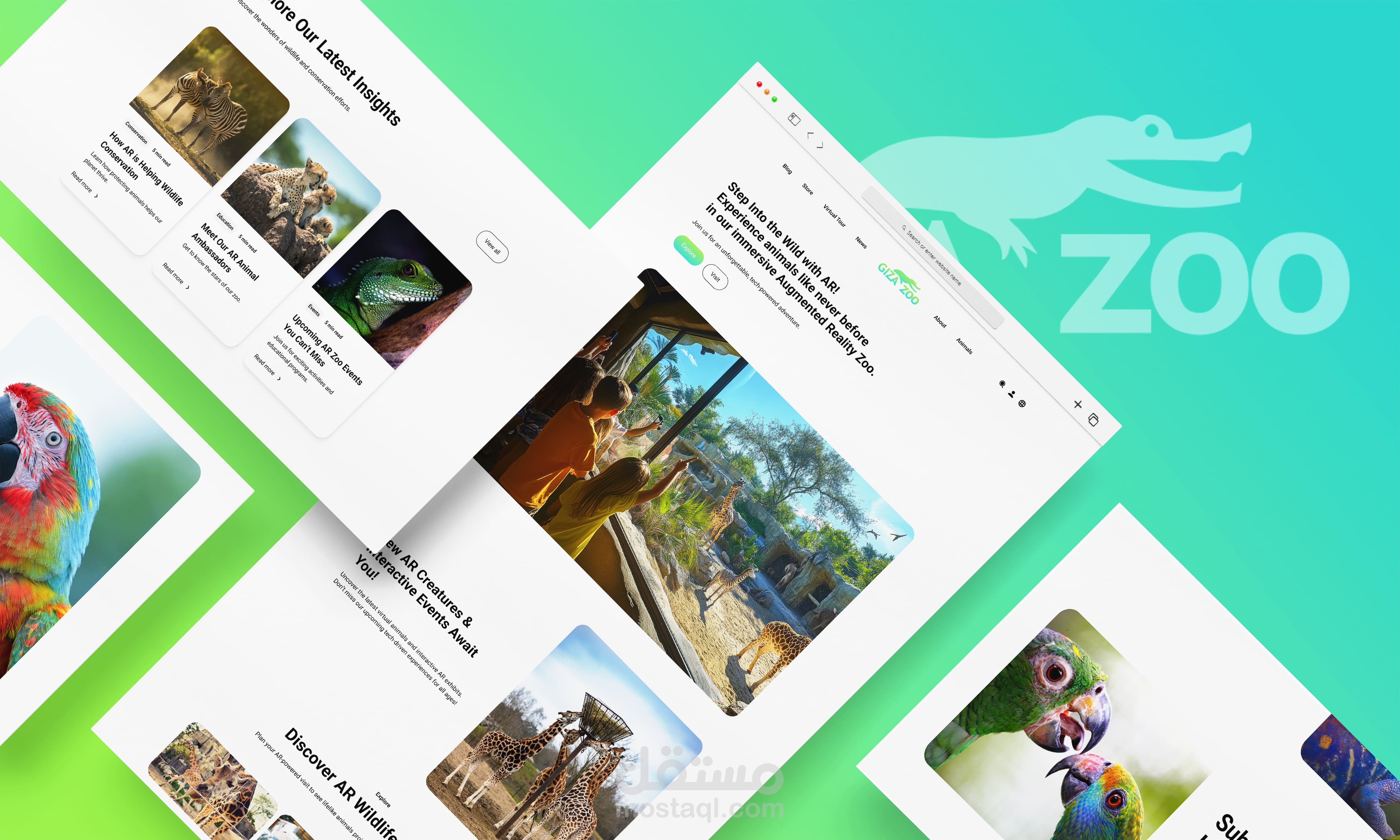 Giza Zoo AR Website