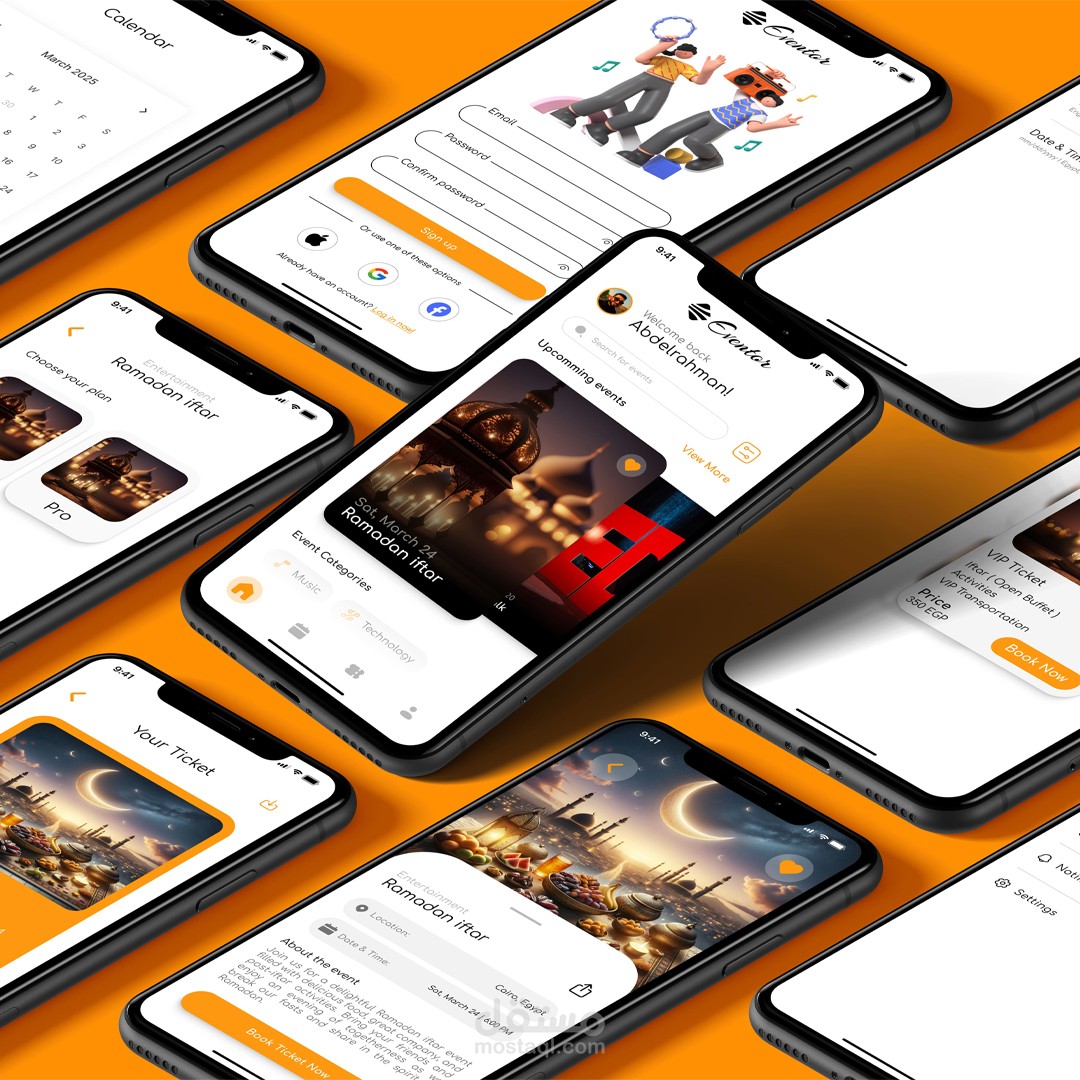Eventour UI Design