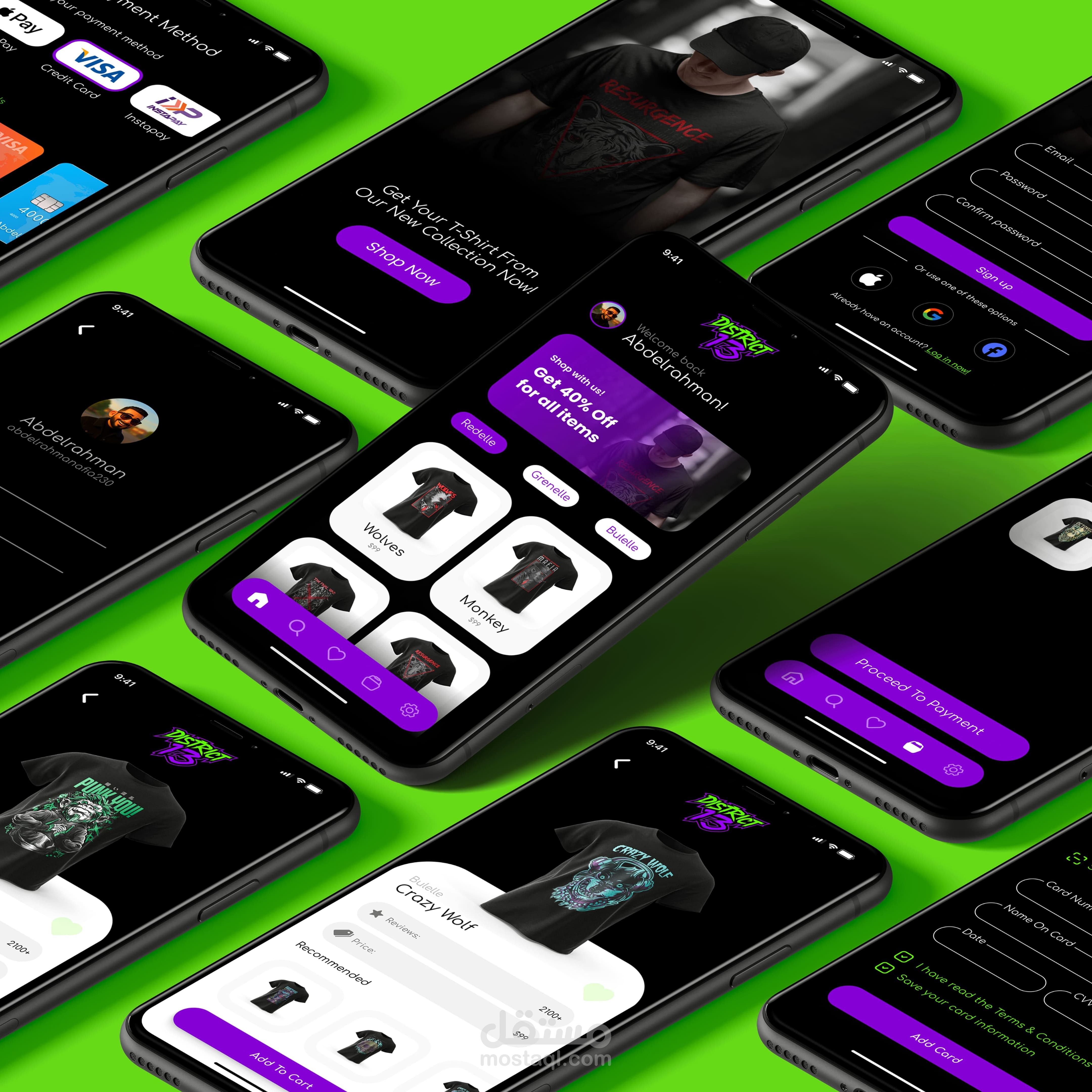 Borcelle UI Design