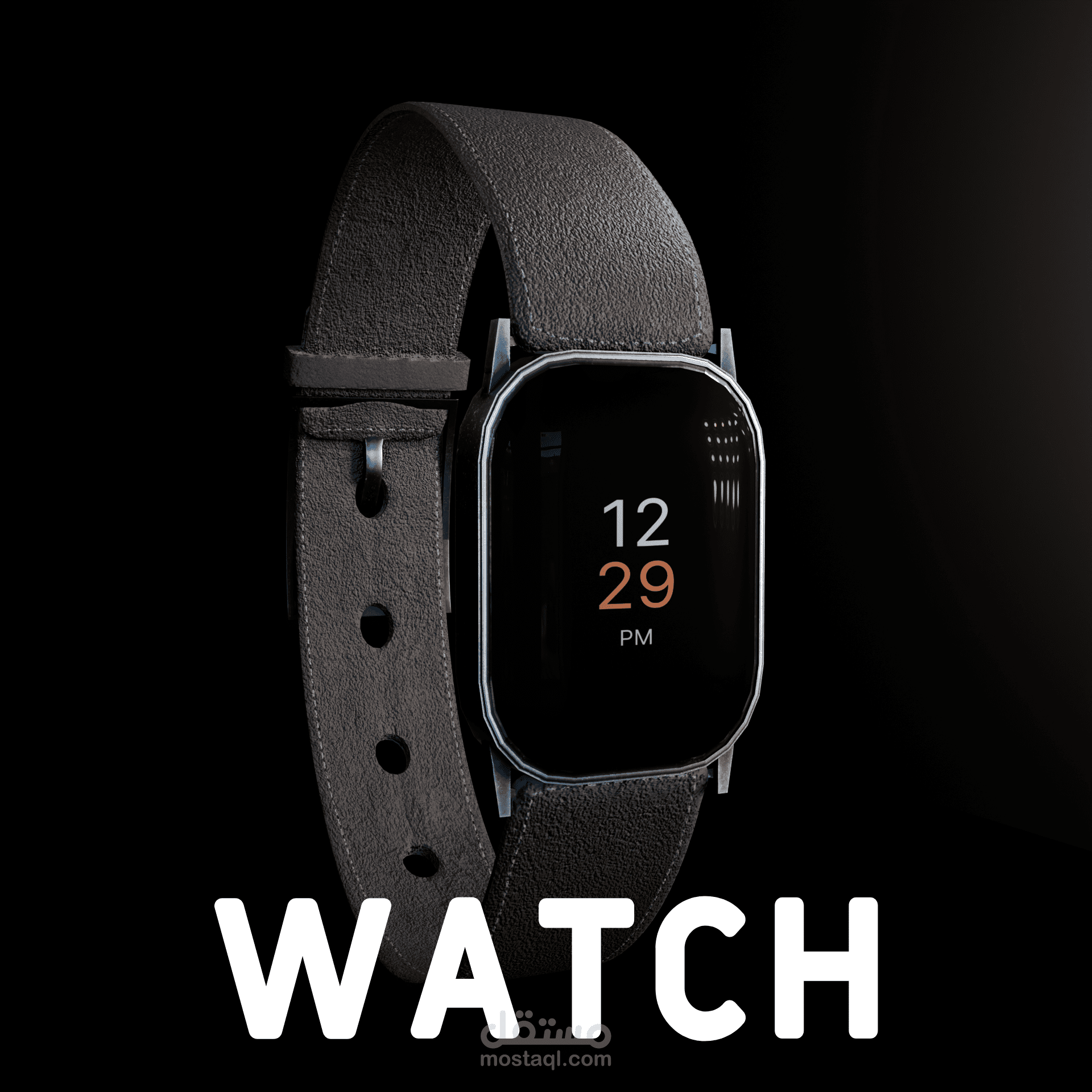 تصميم و تجسيد 3D لكونسبت Smart Watch