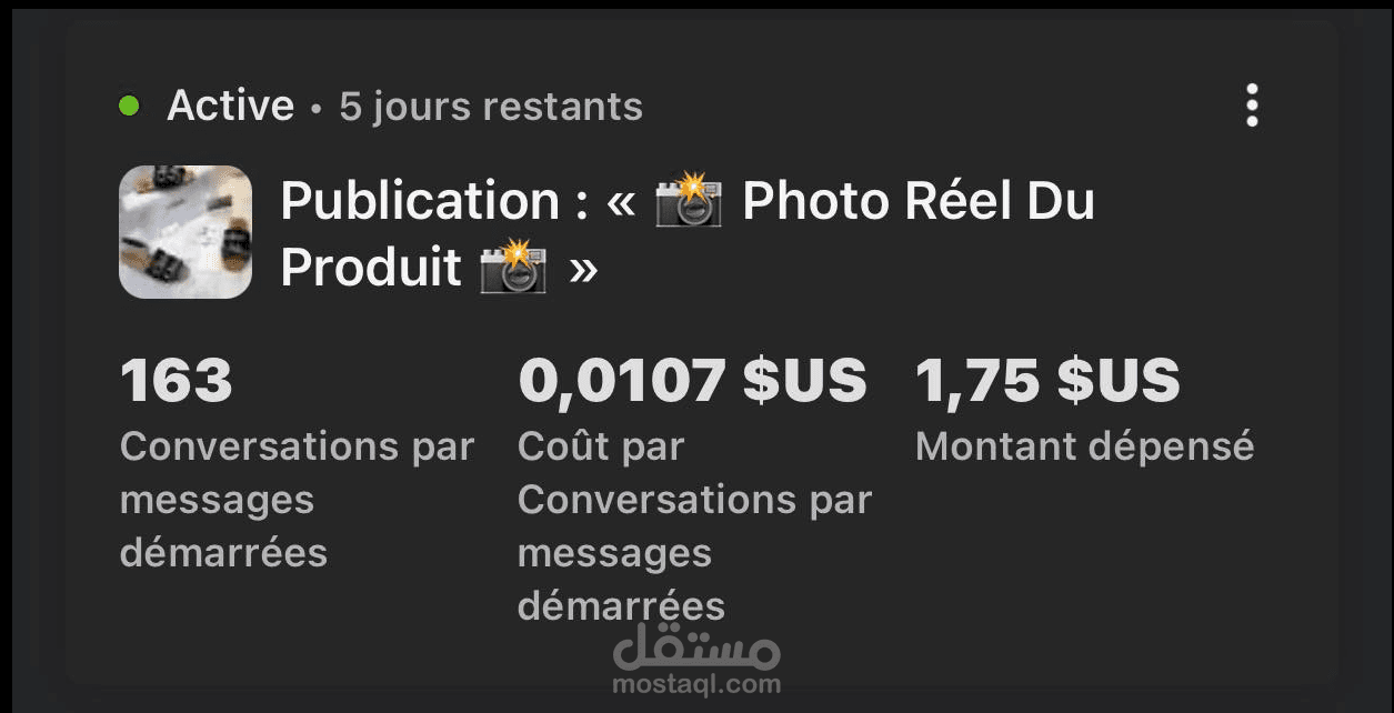 FACEBOOK ADS RESULTS