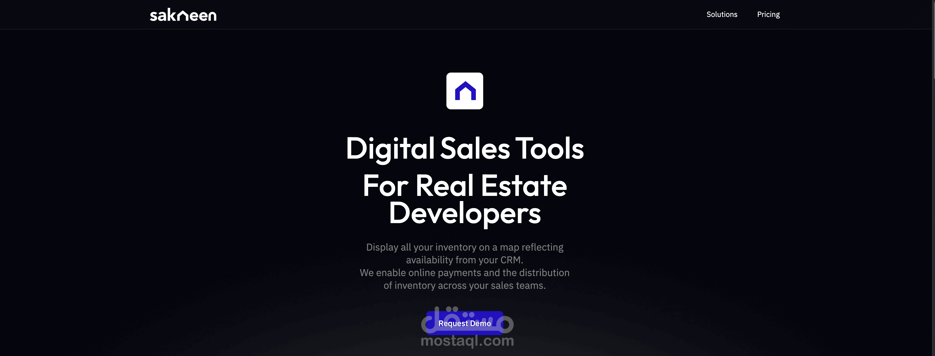 تطوير واجهة المستخدم لمنصة "ساكنين" العقارية