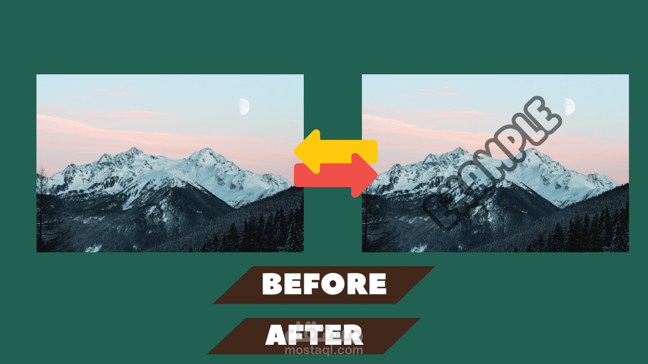 تعديل الصور مع اضافة او ازالة العلامات المائية