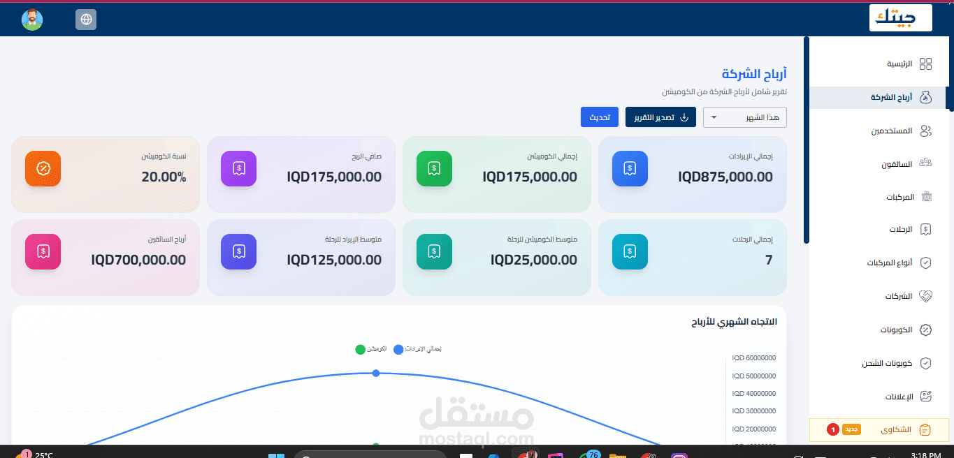 جيتيك (Getek) هو نظام متكامل لإدارة خدمات النقل الثقيلمبني على نفس فكرة تطبيقات التوصيل مثل Uber