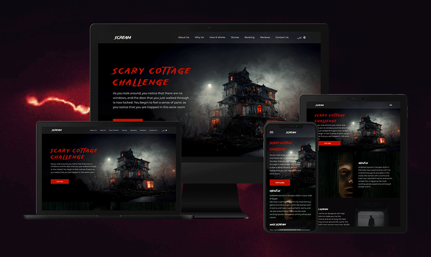 Escape room Landing App