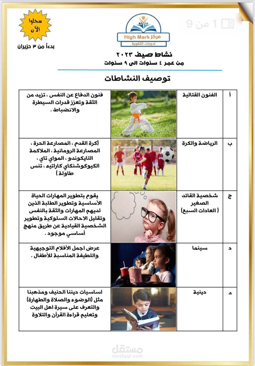 كتابة خطة في معهد لدروات التقوية