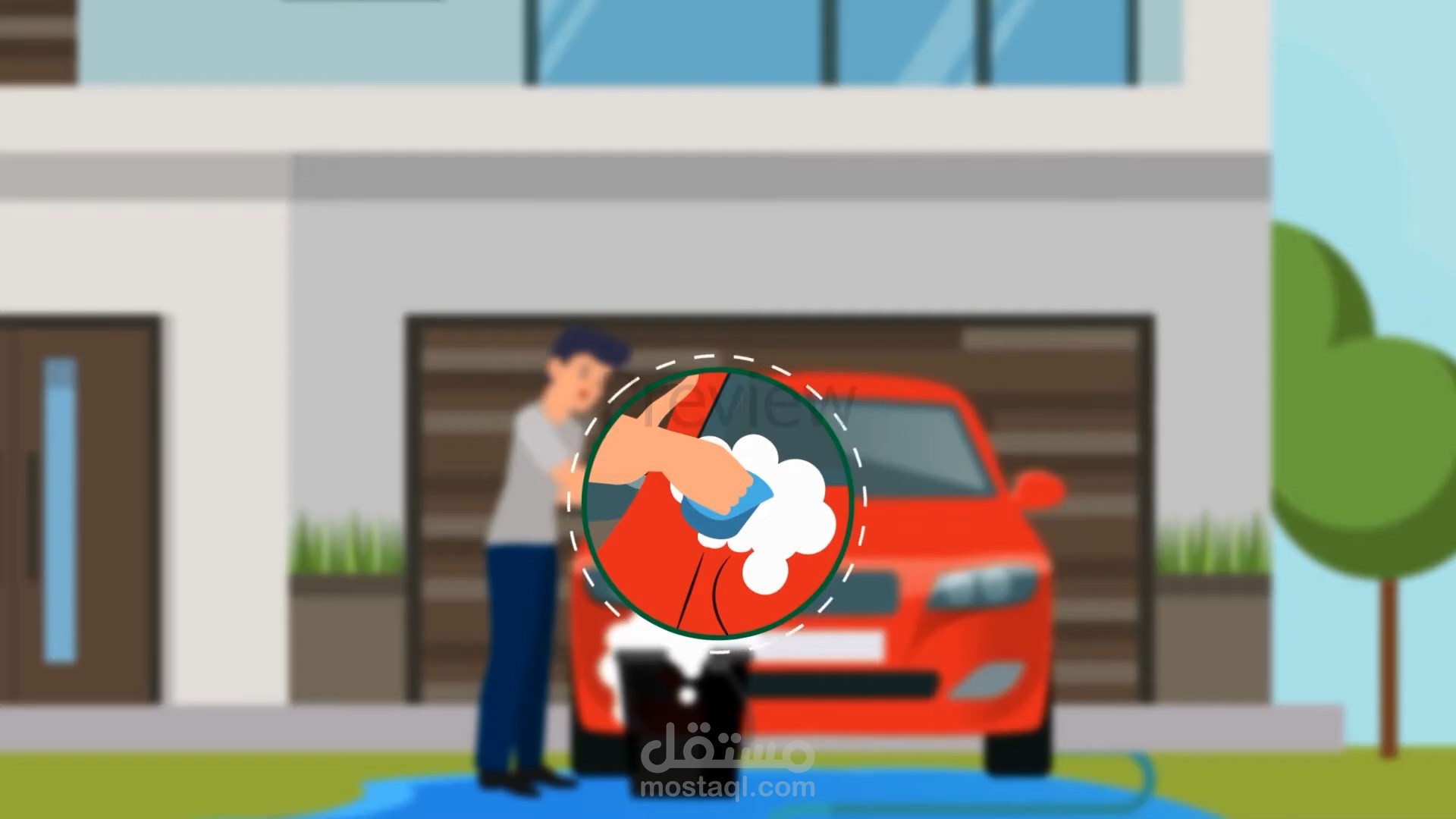 فيديو موشن جرافيك لشركة غسيل سيارات بالولايات المتحدة