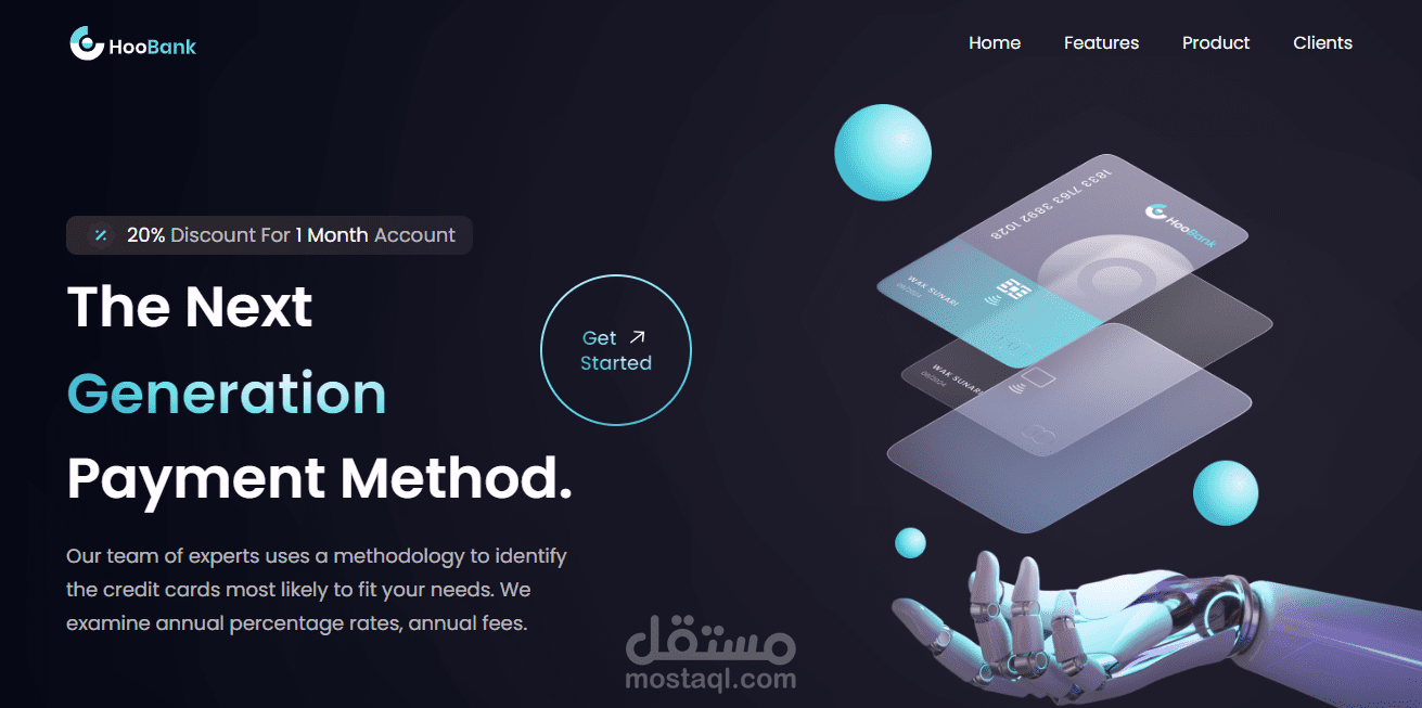 موقع الكتروني لشركة HooBank