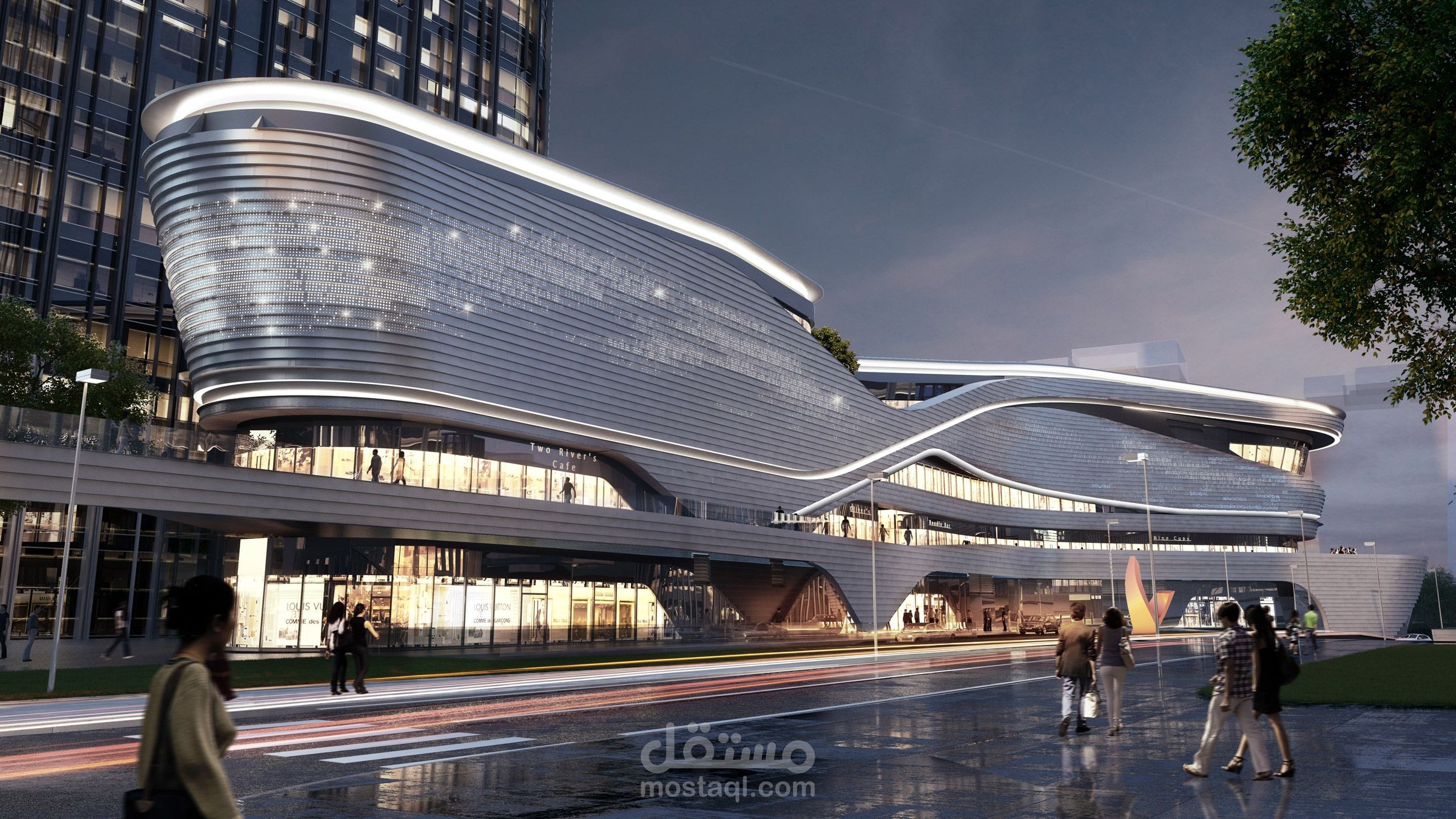 تصميم مشروع مول تجاري