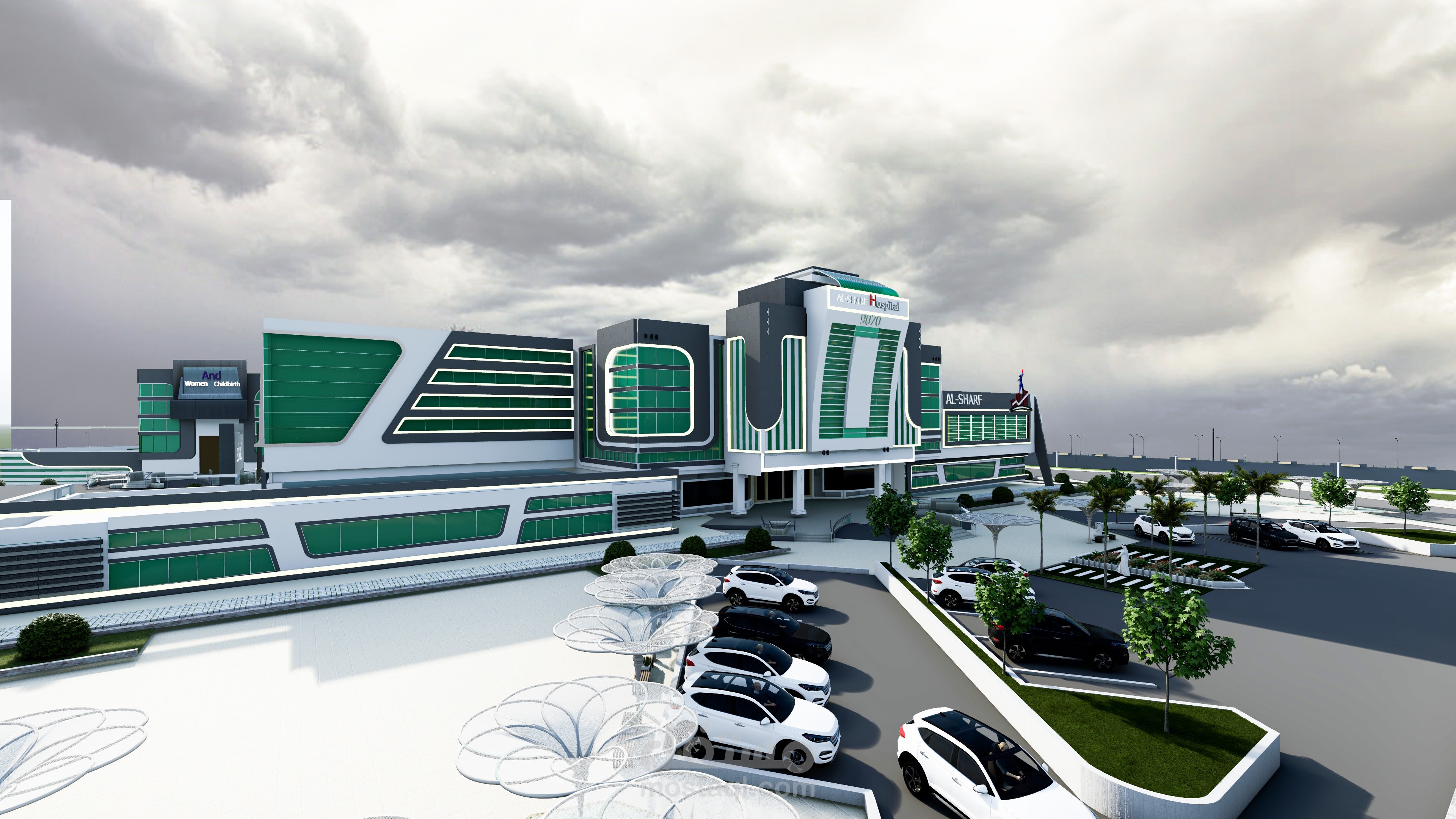 تصميم مشروع مستشفى عام