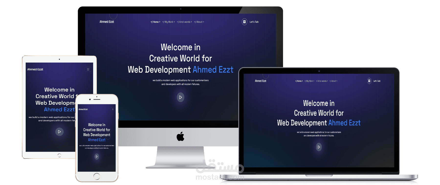 landing page modern