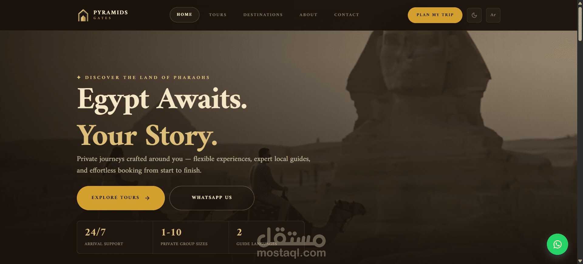 Pyramids Gates – Tourism Platform