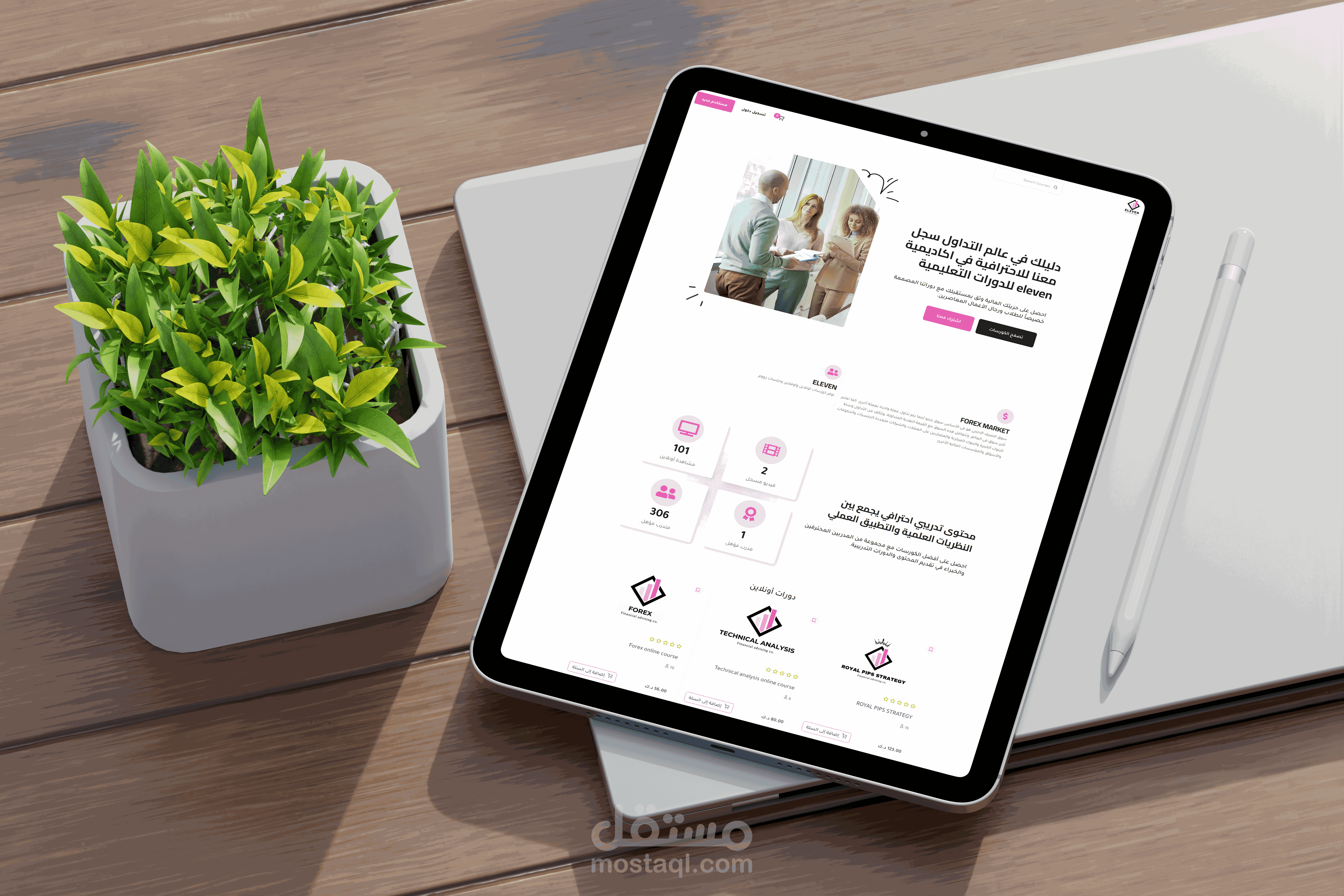 موقع الكتروني لكورسات فوركس Elevencokuw