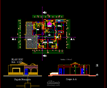 تصميم معماري لفيلا في التجمع