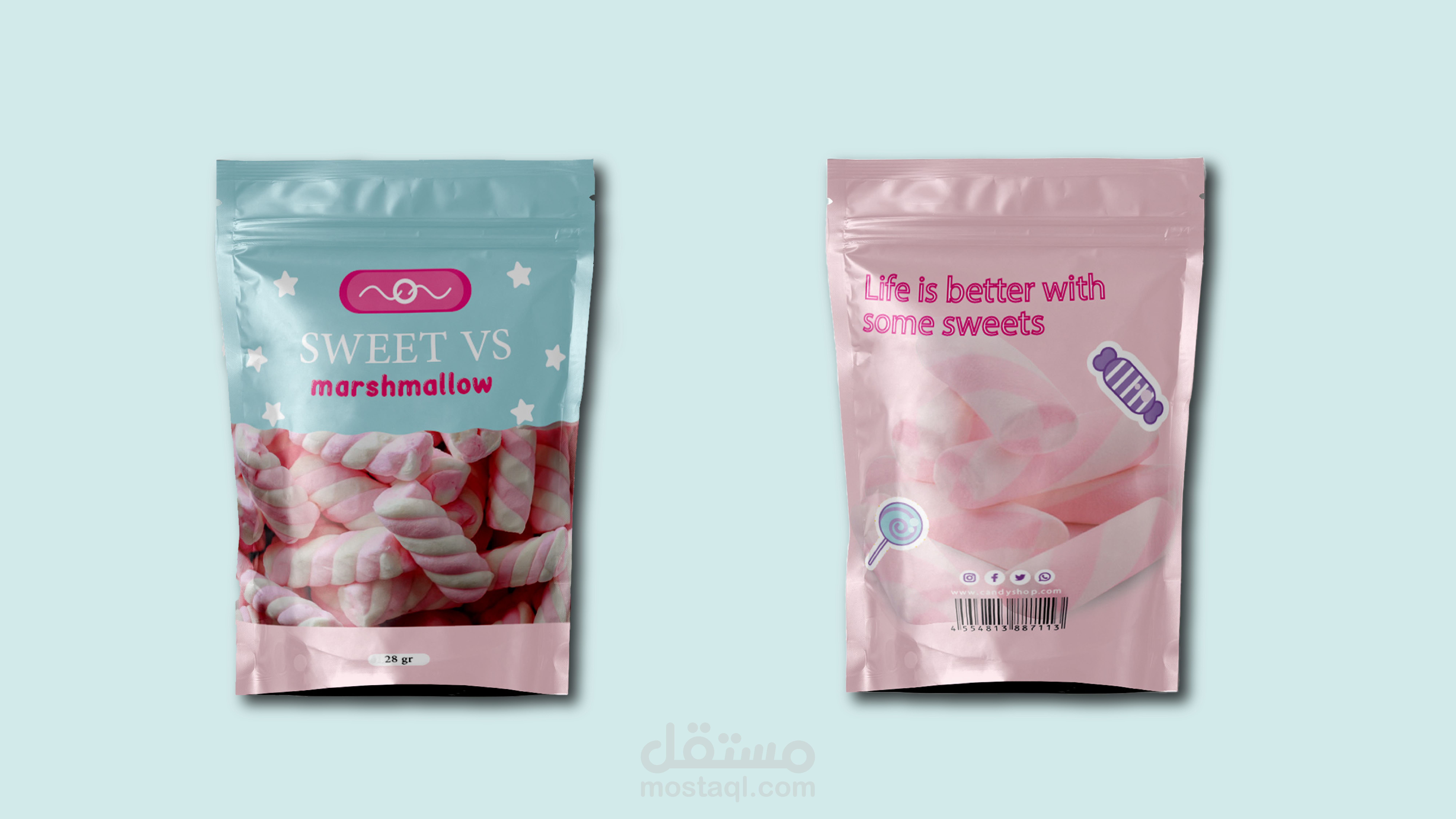 Marshmallow packaging