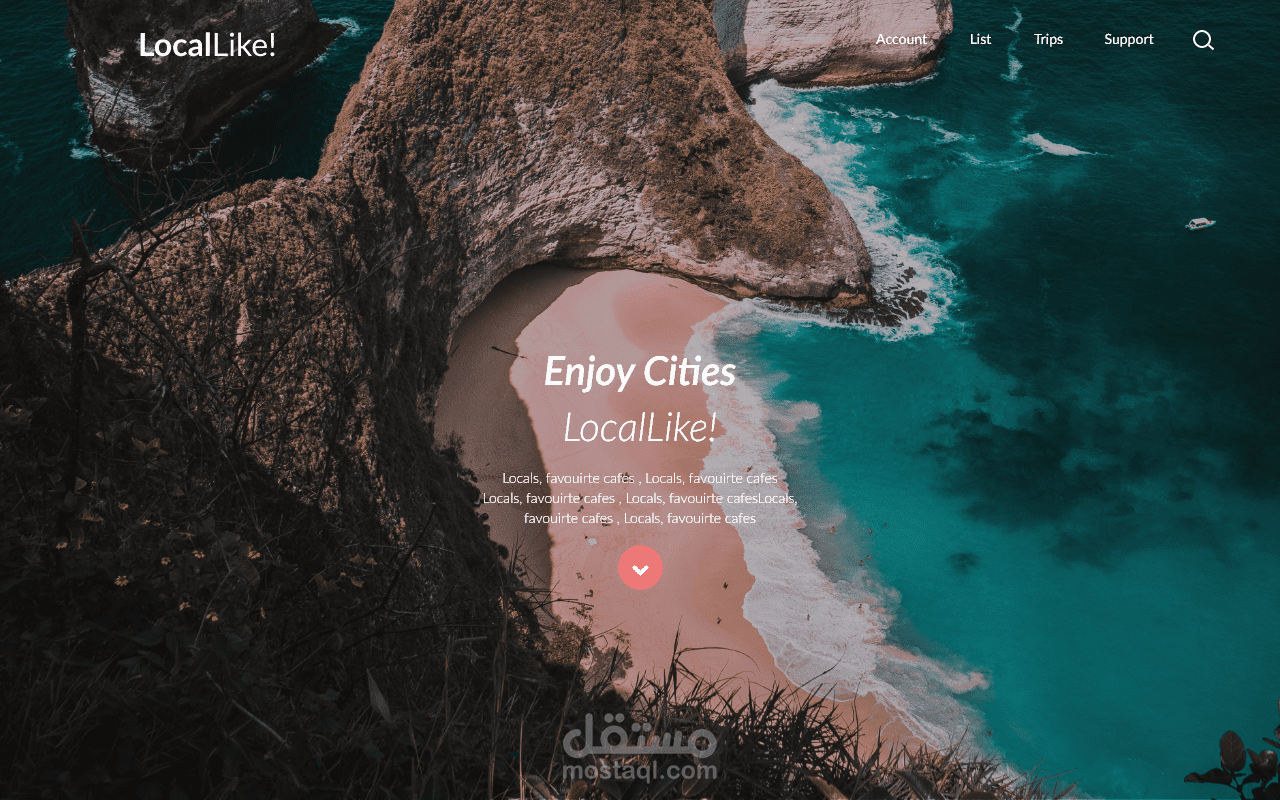 تم انشاء واجه مستخدم لفندق UI / UX