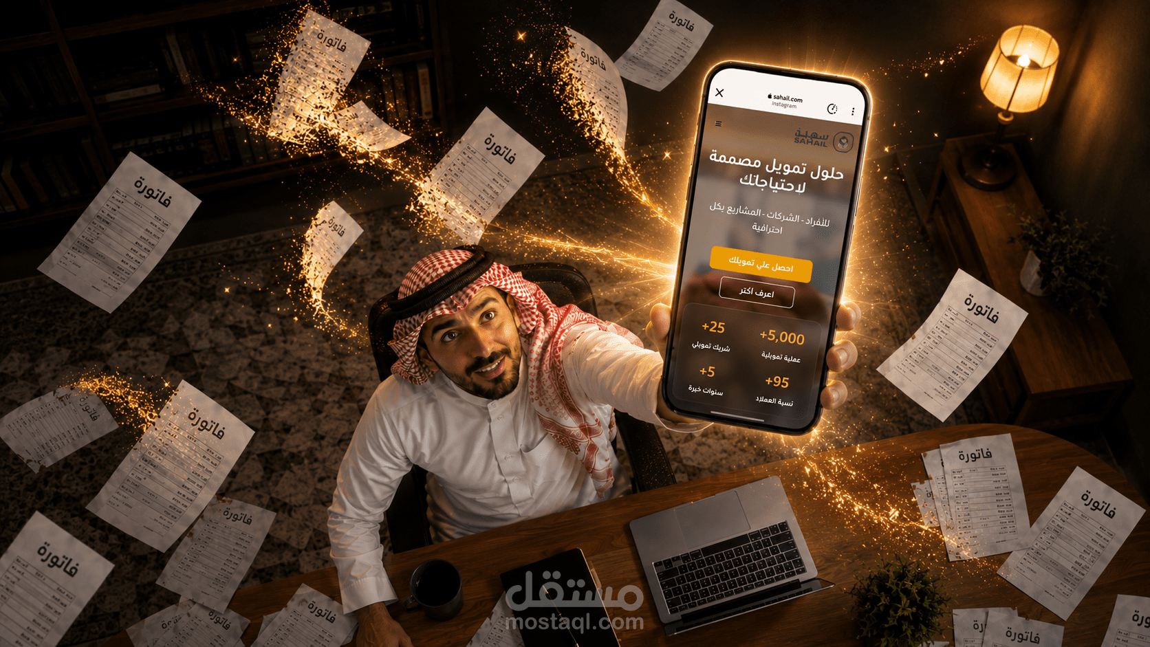 محتوى وتصاميم وفيديوهات لشركة سهالة للوساطة التمويلية